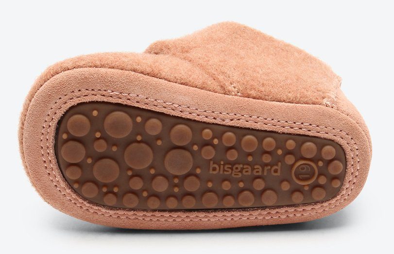 Bisgaard Pantoffels Bisgaard Baby Wool Wagen schoen, babyschoen, instapschoen met klittenbandsluiting