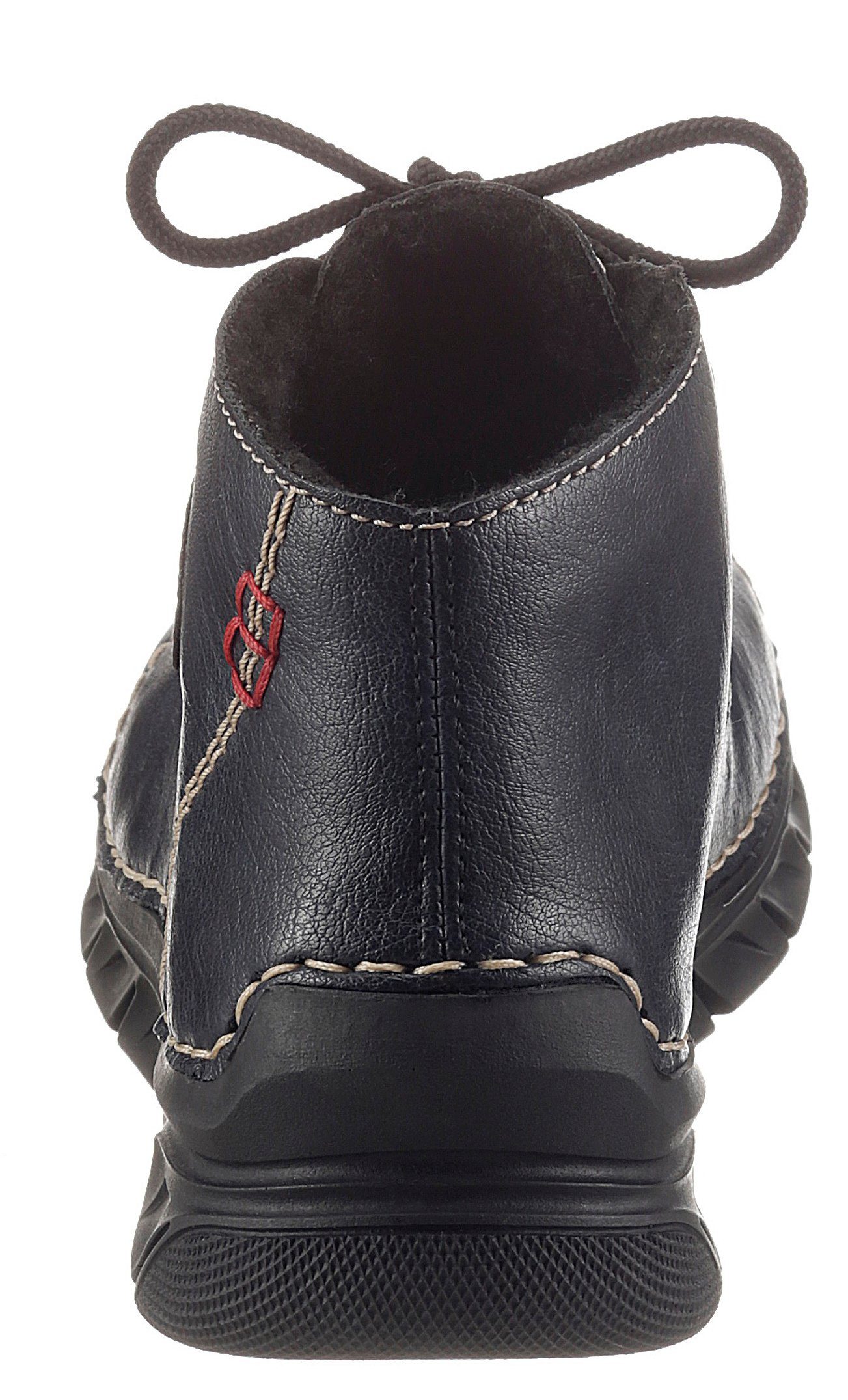 Rieker Hoge veterschoenen met luxueuze contrastnaden
