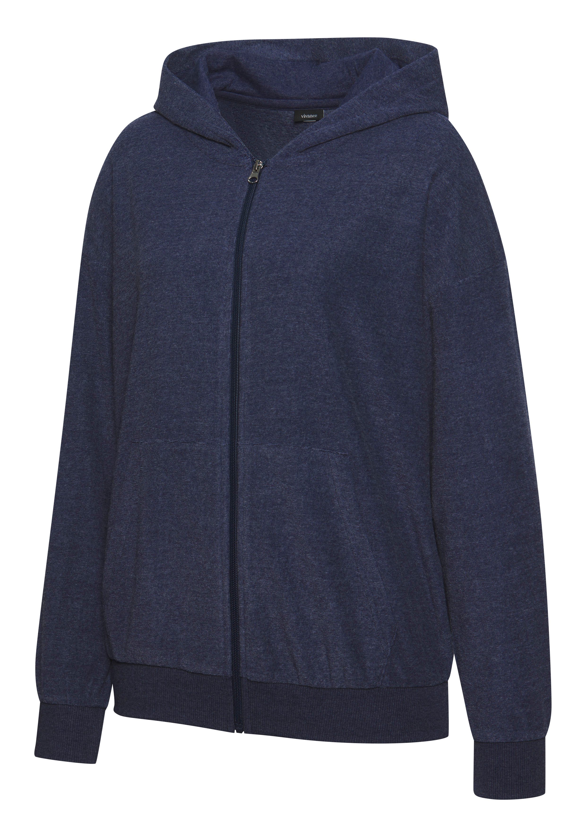 Vivance Sweater Klein logo-borduursel op de voorkant