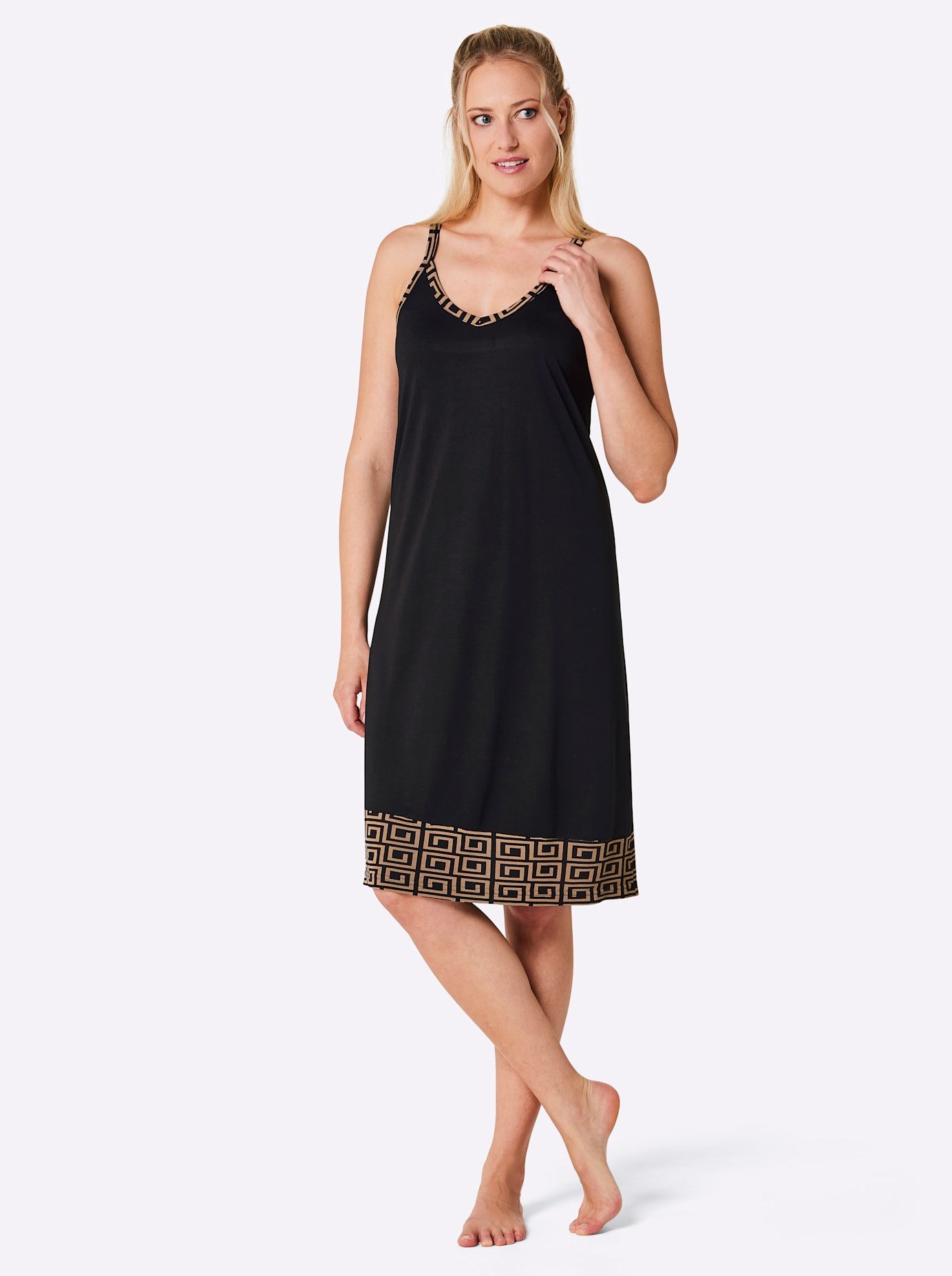 wäschepur Nachthemd n dames nachthemden maat 44/46 multicolor