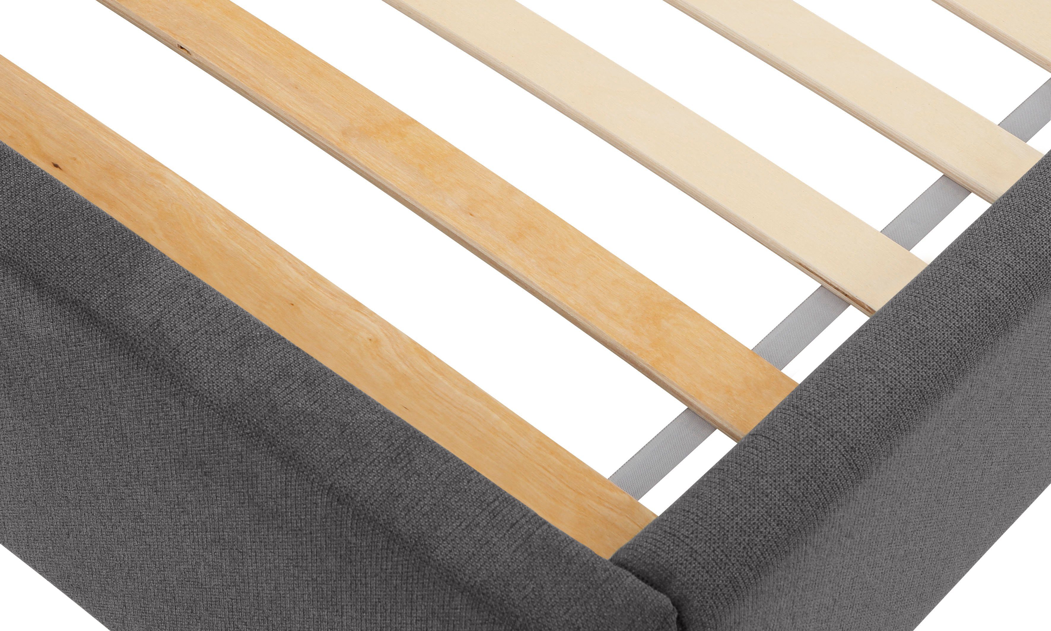 Lüttenhütt Gestoffeerd bed Gebko prettig bekleed hoofdbord met decoratief honingraatmotief