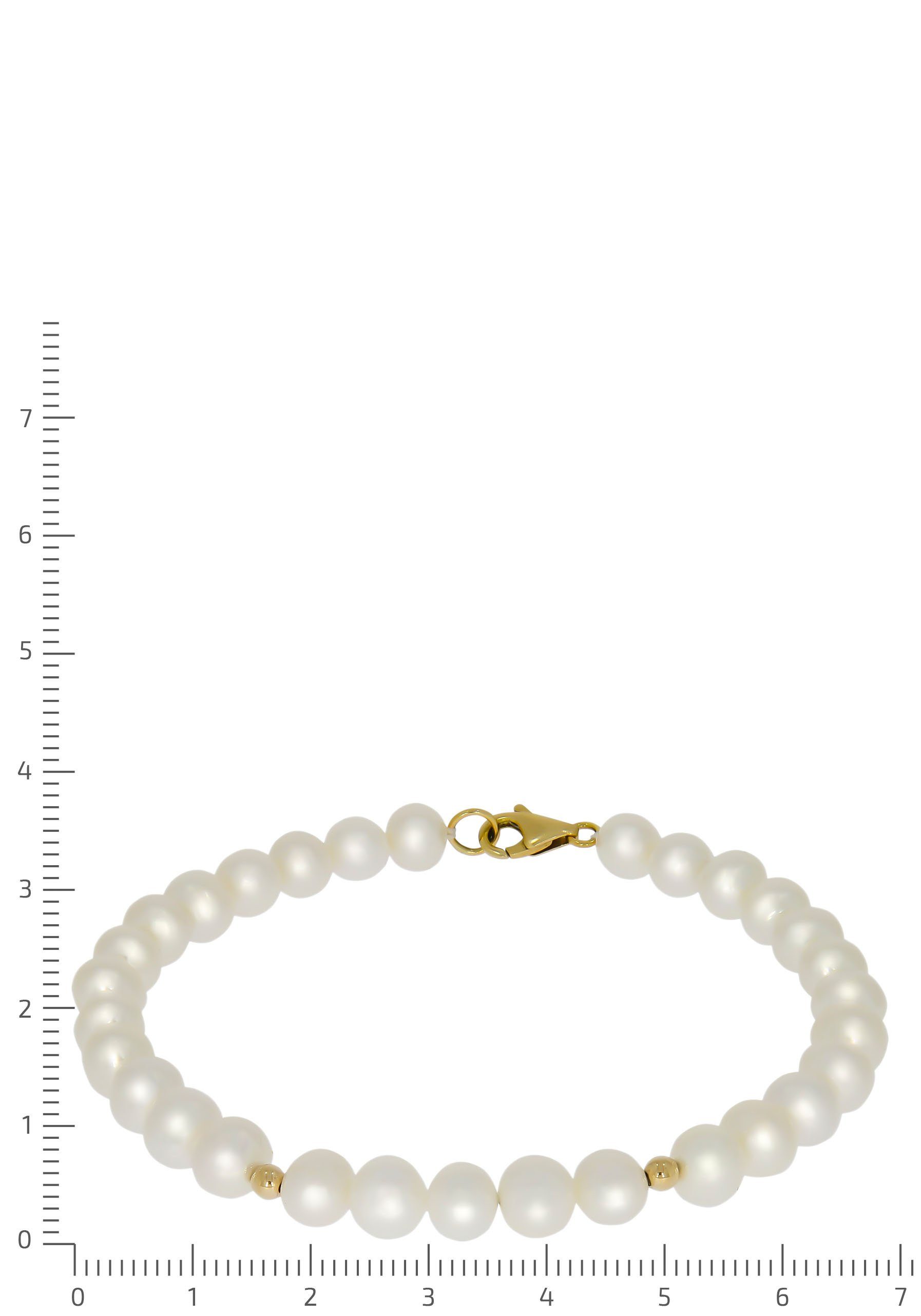 Firetti Kralenarmband Sieraad cadeau Goud 585 armband goudarmband parel