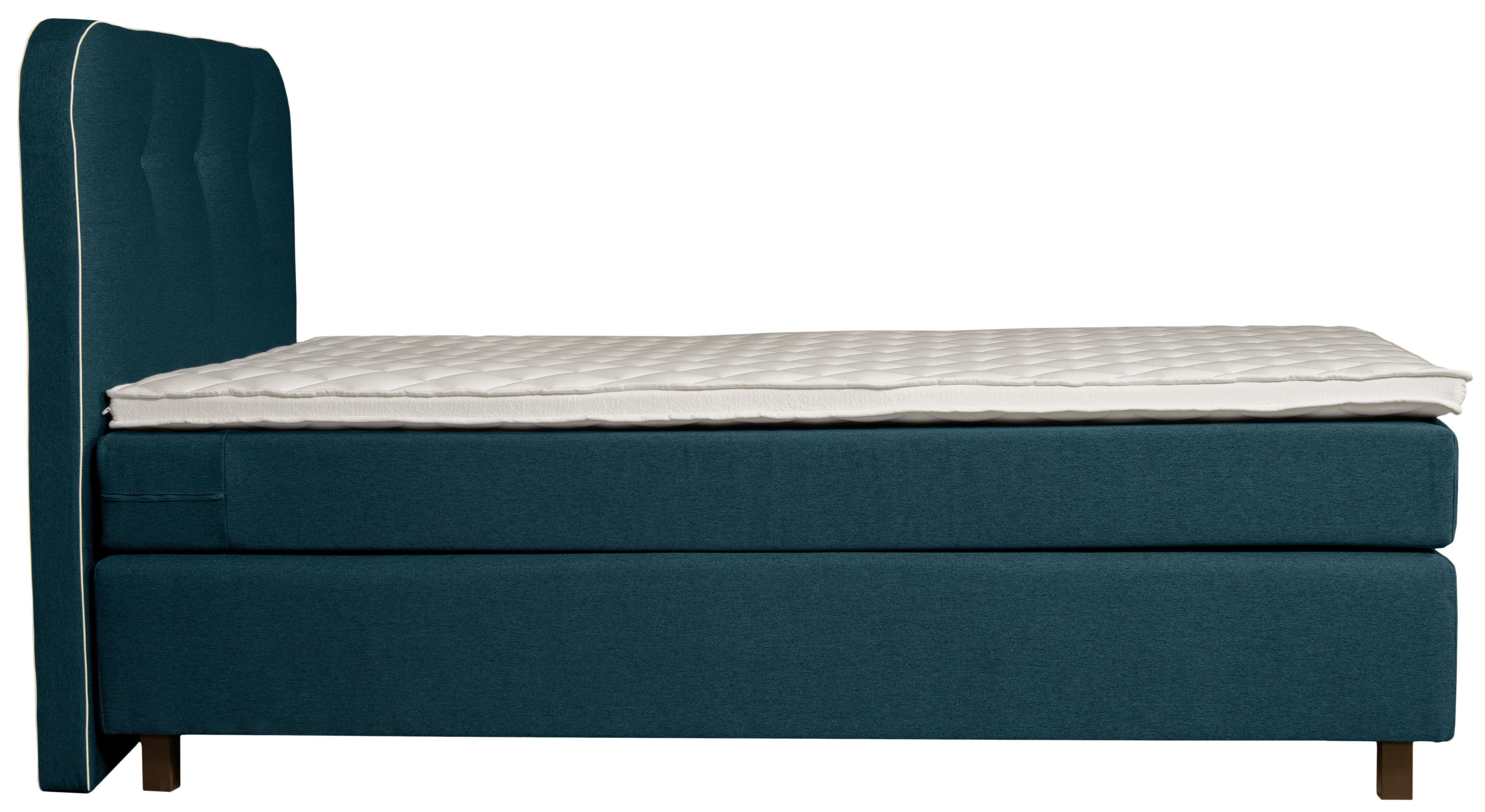Places of Style Boxspring Marausa met pocketveringsmatras, met decoratieve opstaande naad