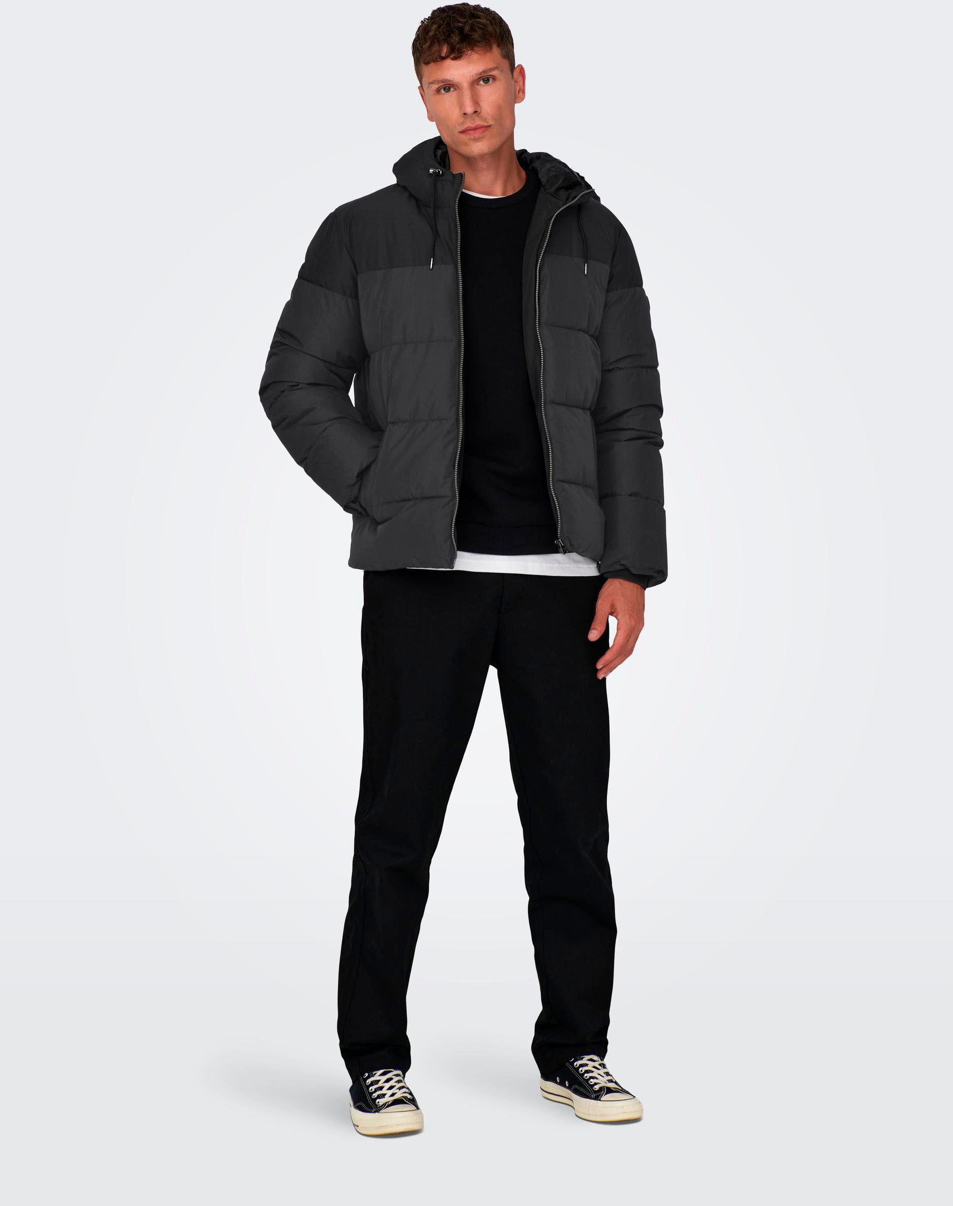 ONLY & SONS Gewatteerde jas ONSMARLON LIFE HOOD PUFFER JACKET OTW VD