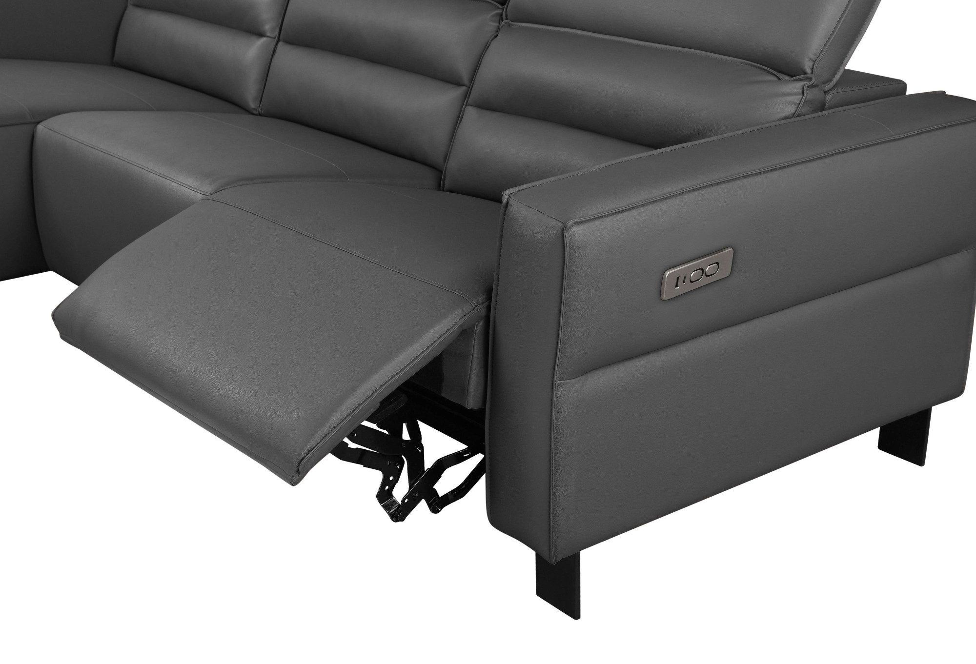 Places of Style Hoekbank Carpari, L-vorm, 263 cm, handmatige of elektrische relaxfunctie
