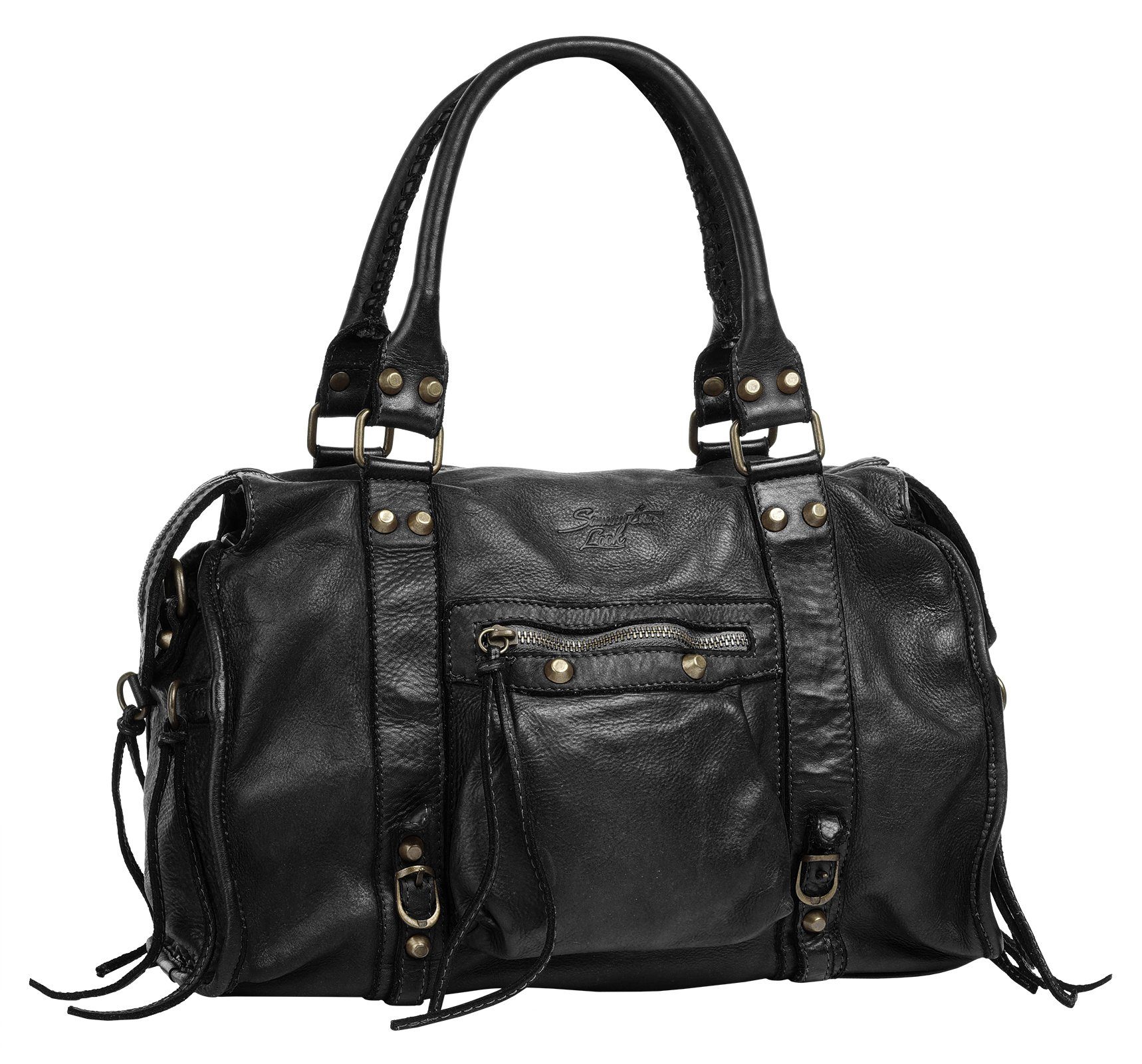 Samantha Look Shopper echt leer, made in italy (1-delig)