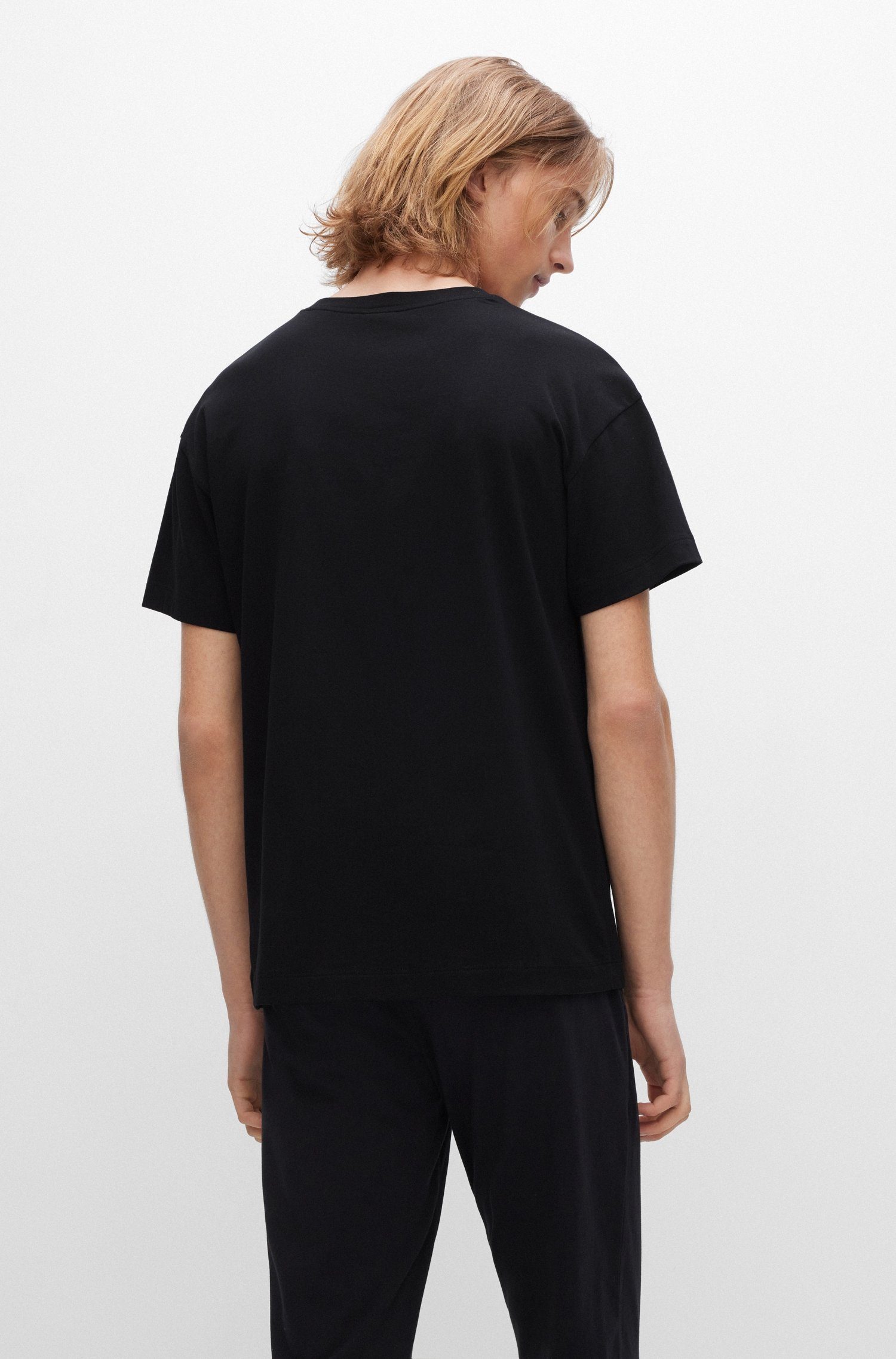 HUGO underwear Shirt met ronde hals Linked T-Shirt met hugo logo-opdruk op de borst