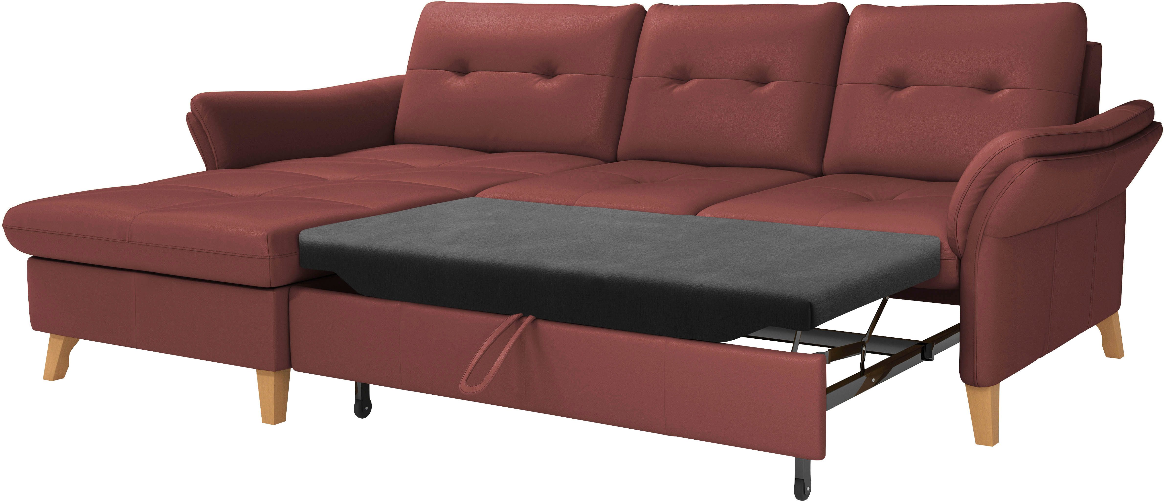 sit&more Hoekbank Göteborg Zitdiepteverstelling en binnenvering, naar keuze met slaapfunctie