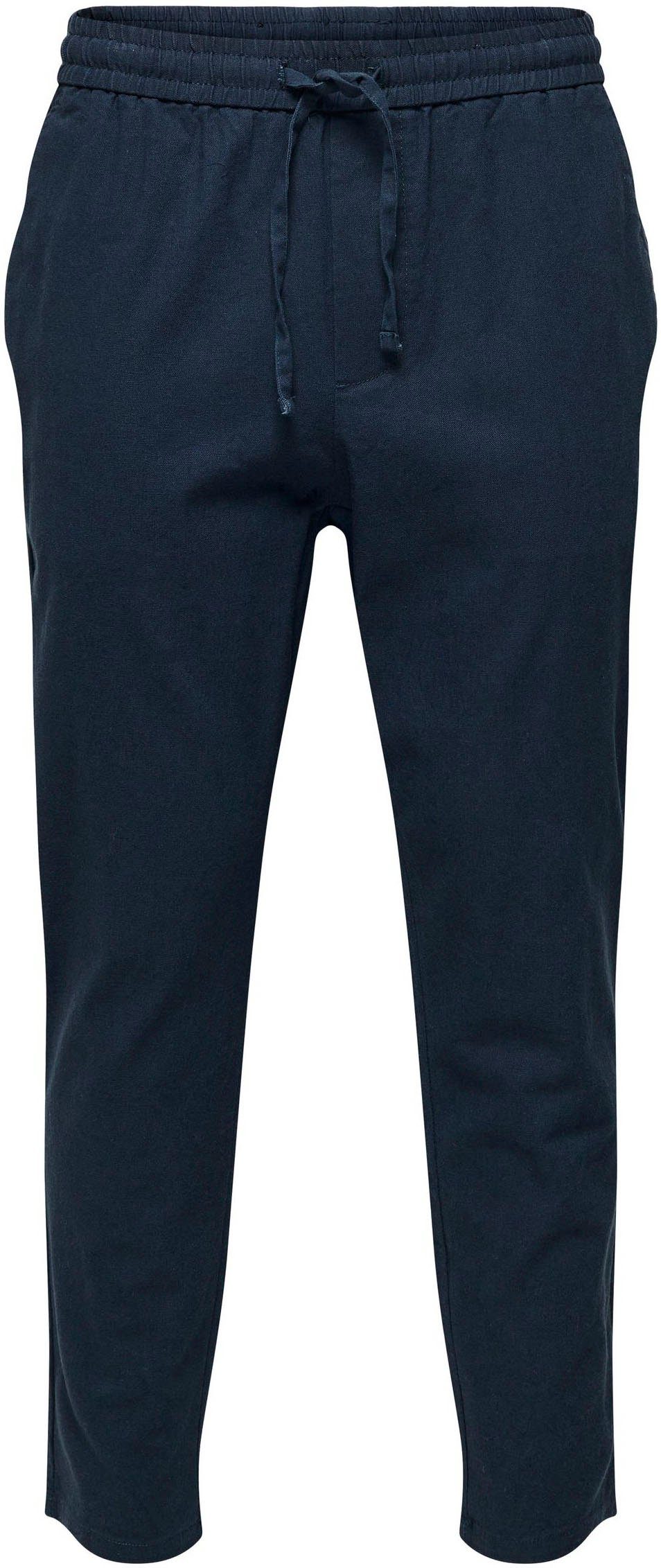 ONLY & SONS Stoffen broek ONSLINUS CROP 0007 COT LIN PNT NOOS