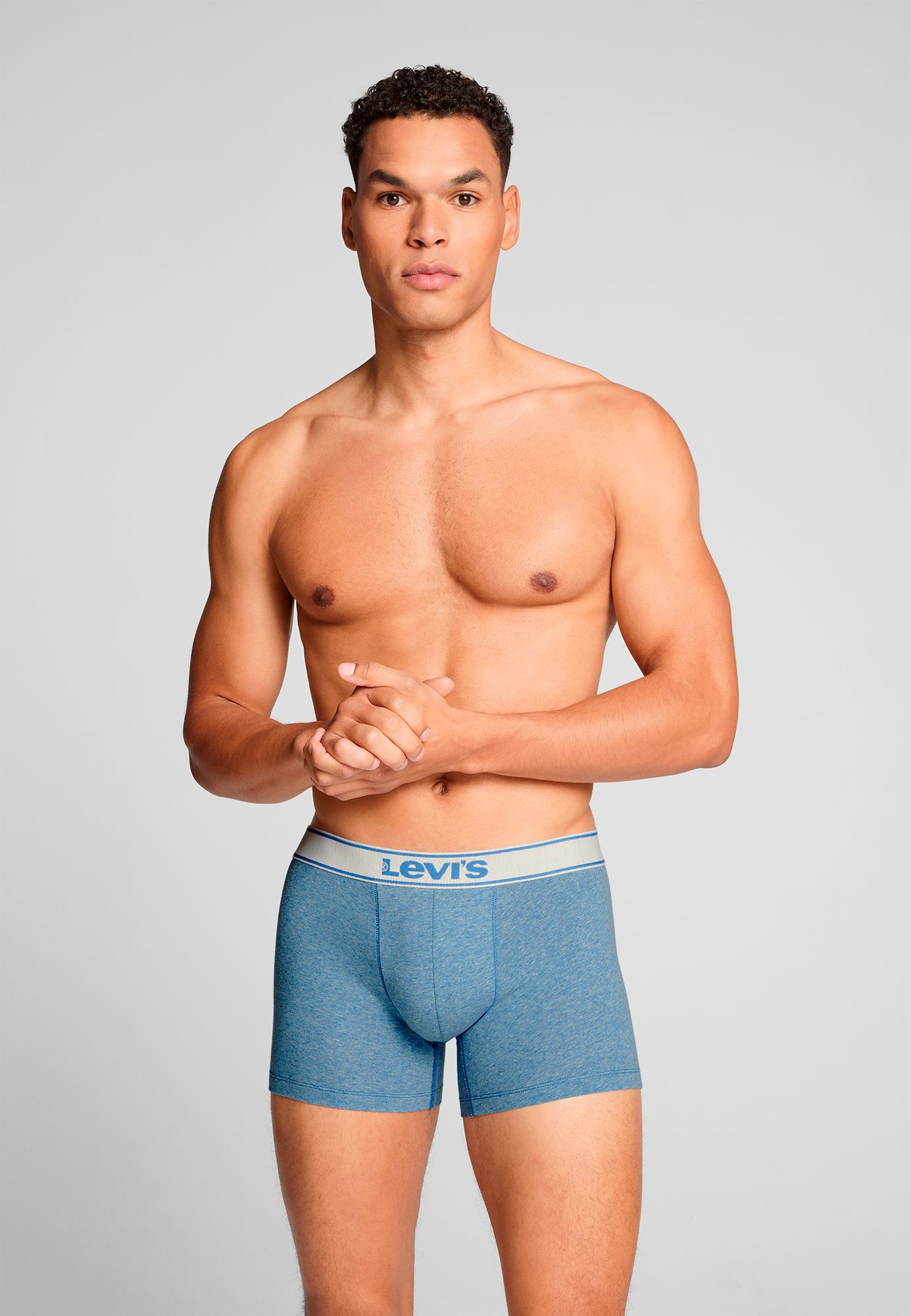 Levi's® Boxershort LEVIS MEN VNTG HTR BOXER BRIEF ORG CO 2P (2 stuks, Set van 2)