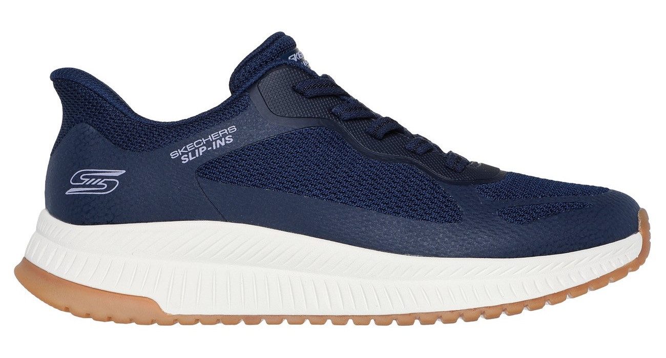 Skechers Slip-on sneakers BOBS SQUAD 4 Slippers, vrijetijdsschoen, lage schoen met memory foam