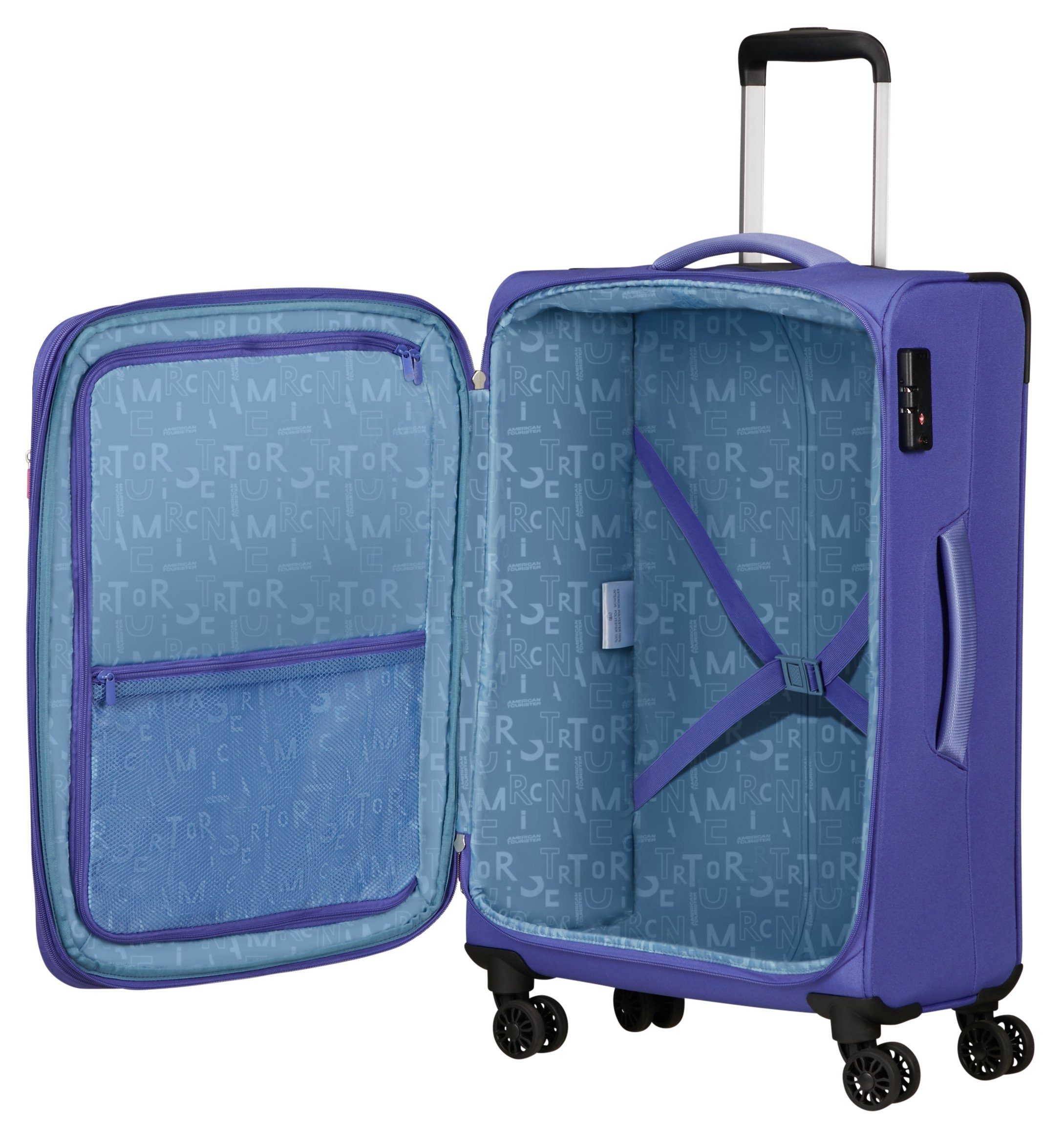 American Tourister® Zachte bagage trolley Reiskoffer zachte koffer TSA-slot