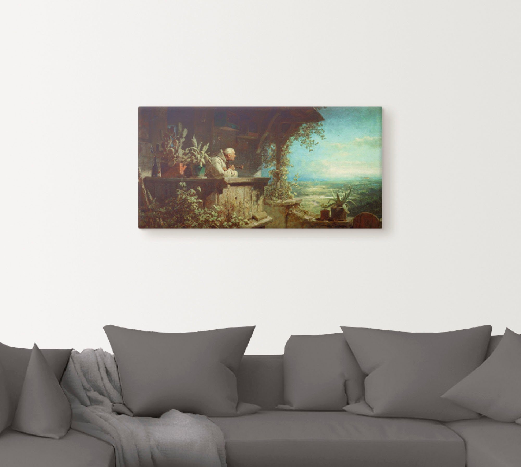Artland Artprint op linnen Verdachte rook 1860 gespannen op een spieraam