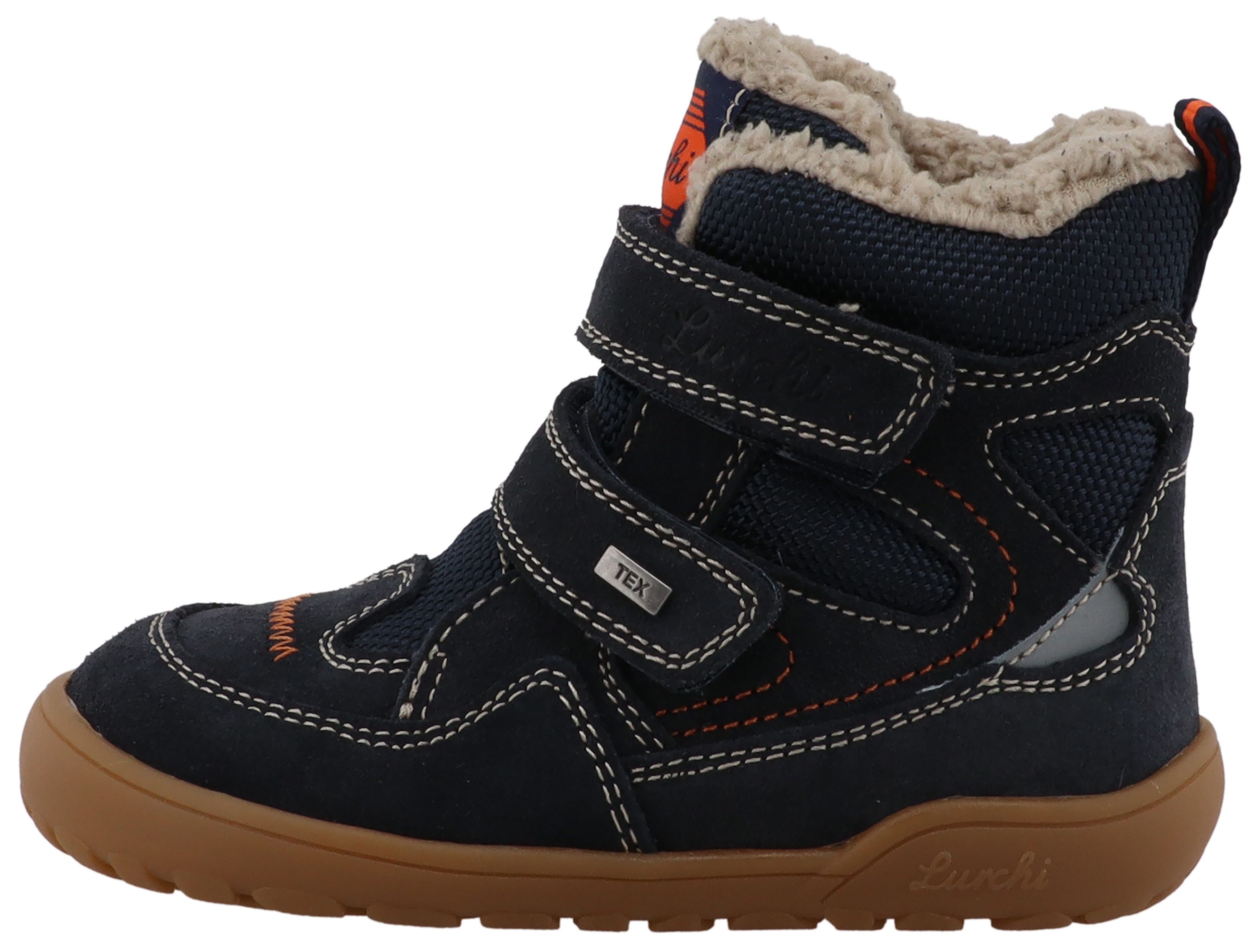 Lurchi Barefootschoenen Juppy Barefoot TEX Klittenband laarzen met TEX-uitrusting, maatsjabloon om te downloaden