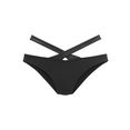 lascana bikinibroekje scarlett met gekruiste sierbandjes zwart