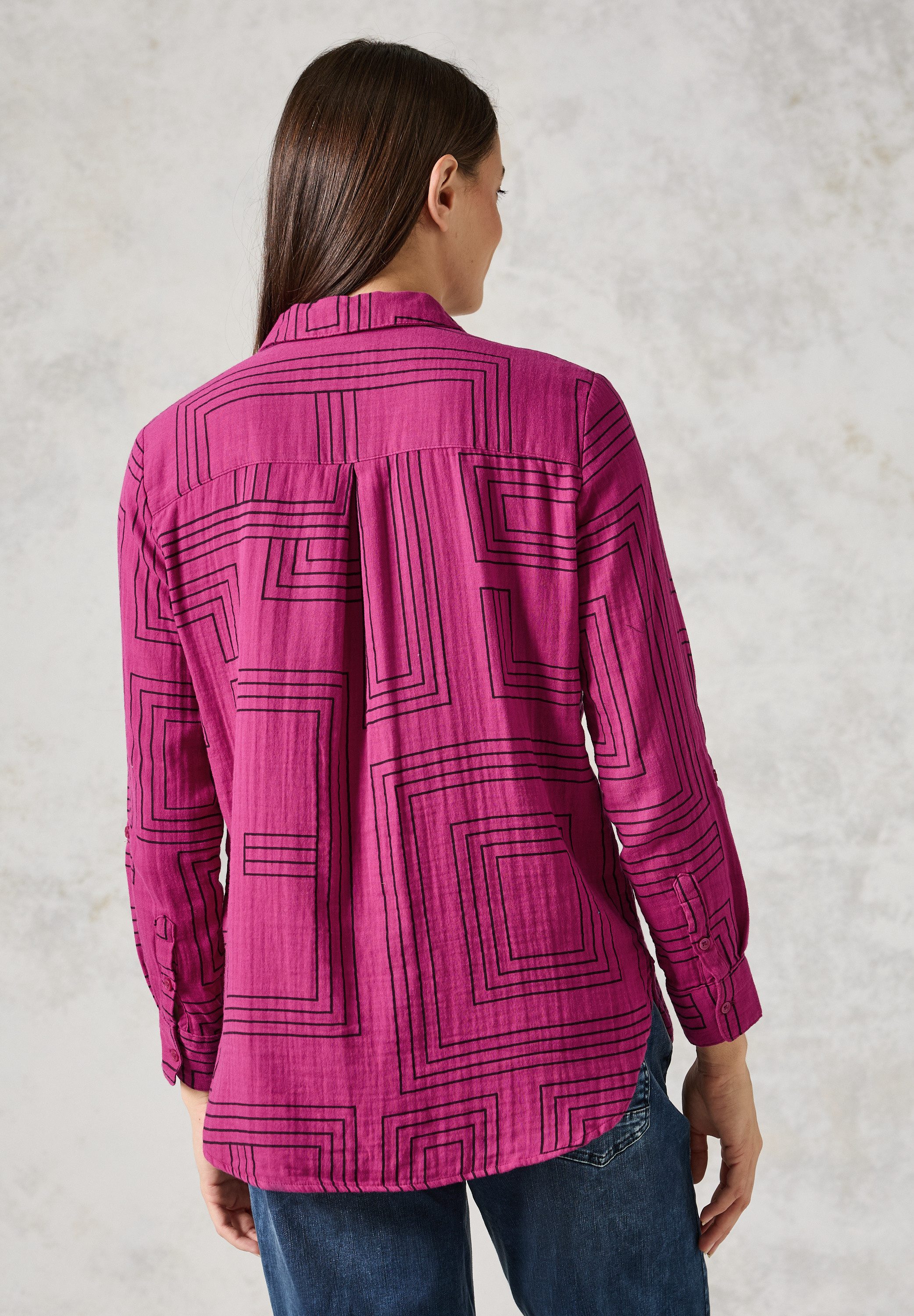 Cecil Blouse met lange mouwen met mouwriem