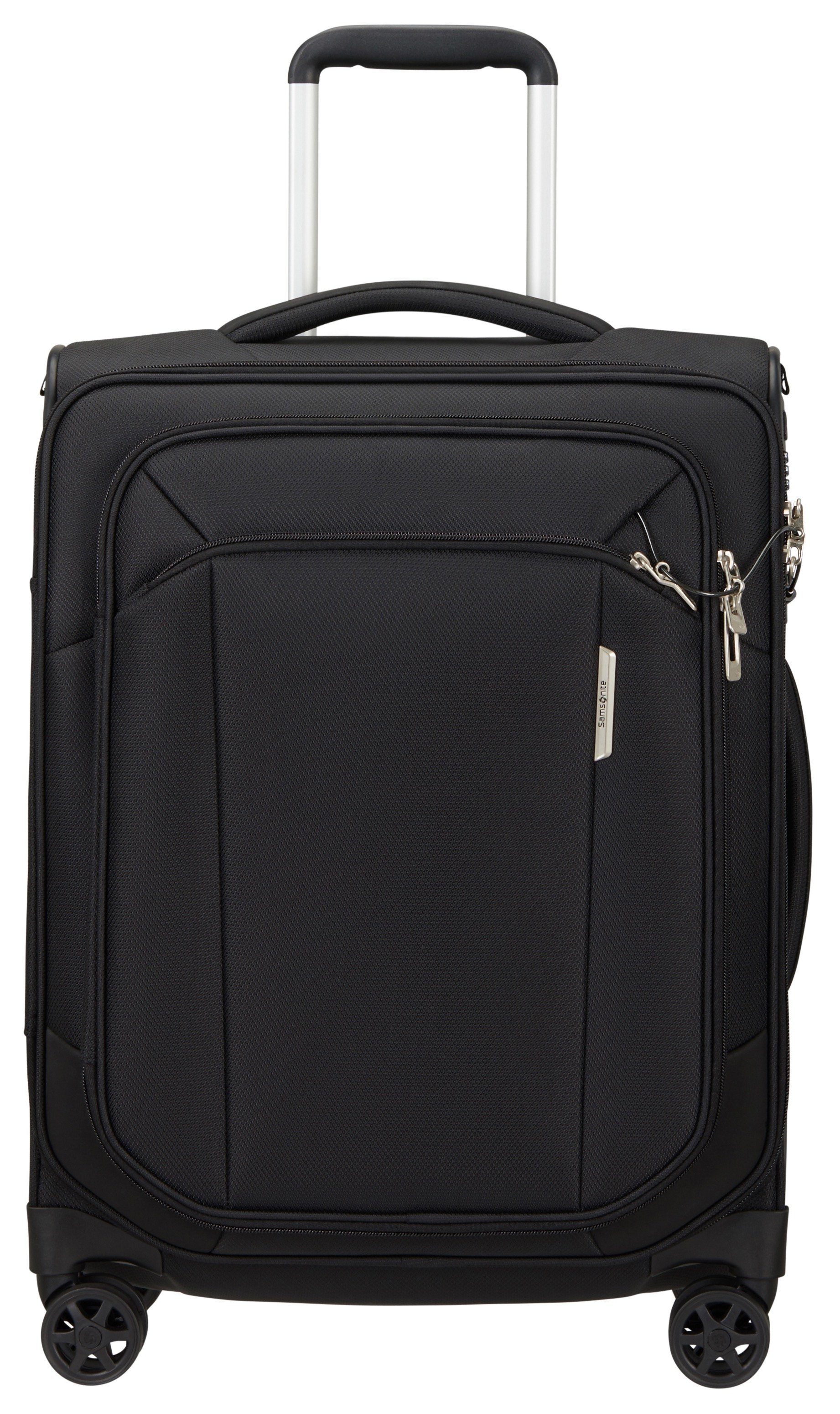 Samsonite Respark Spinner 55 Strict ozone black Zachte koffer