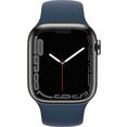 apple smartwatch watch series 7 gps + cellular, 41 mm grijs