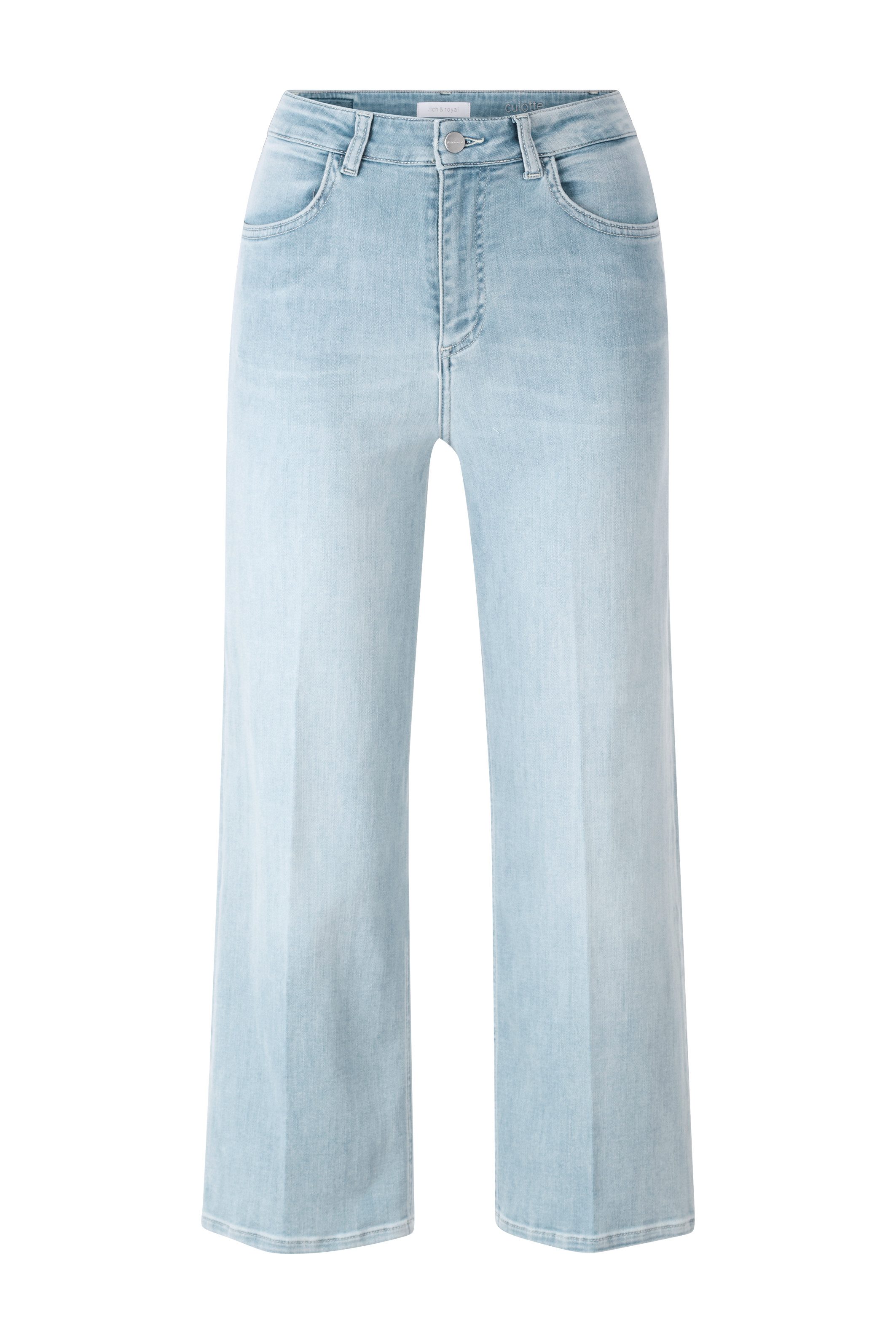Rich & Royal 7/8 jeans Culotte lichtblauwe satijn denim