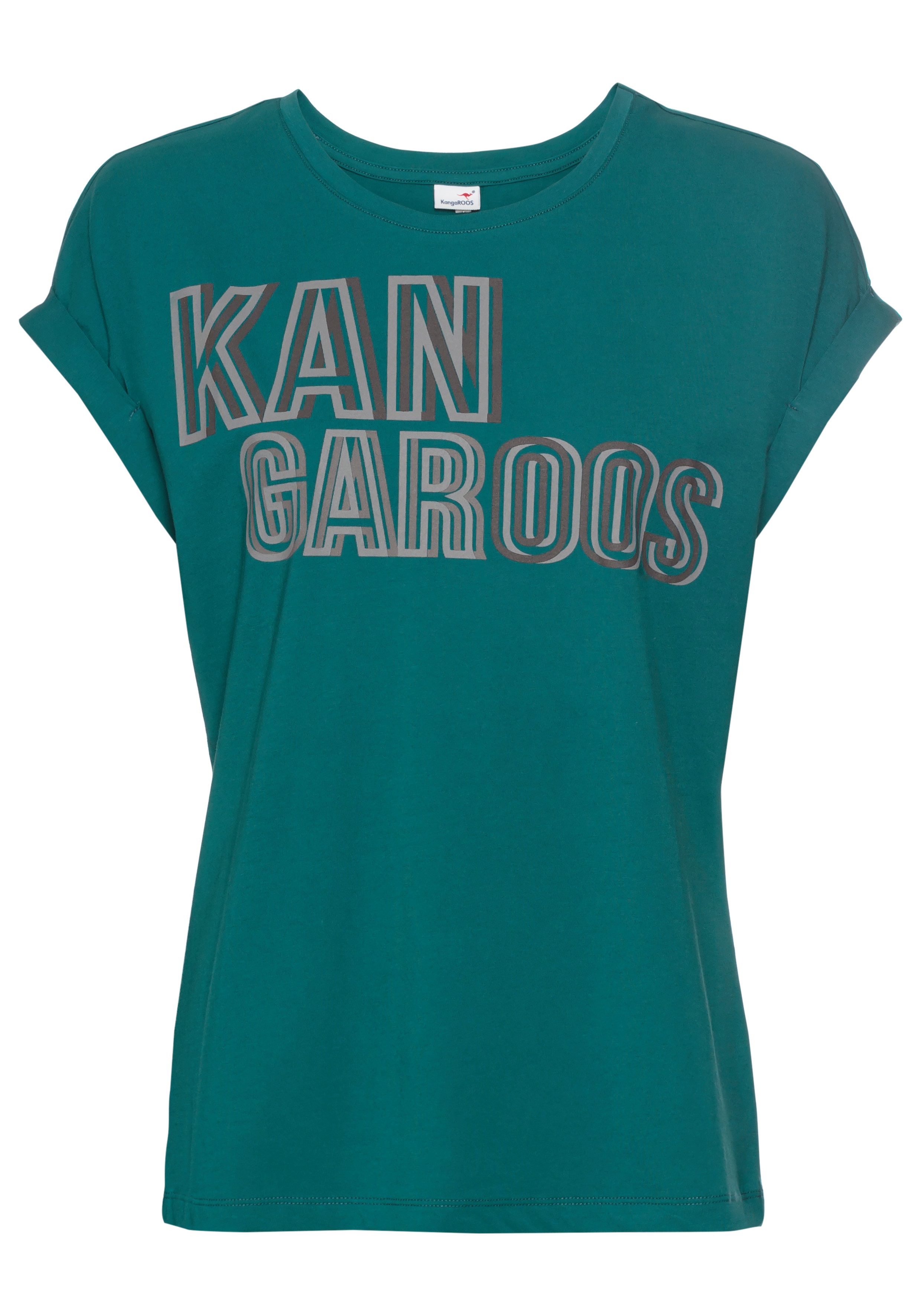 KangaROOS Shirt met korte mouwen met placement-print
