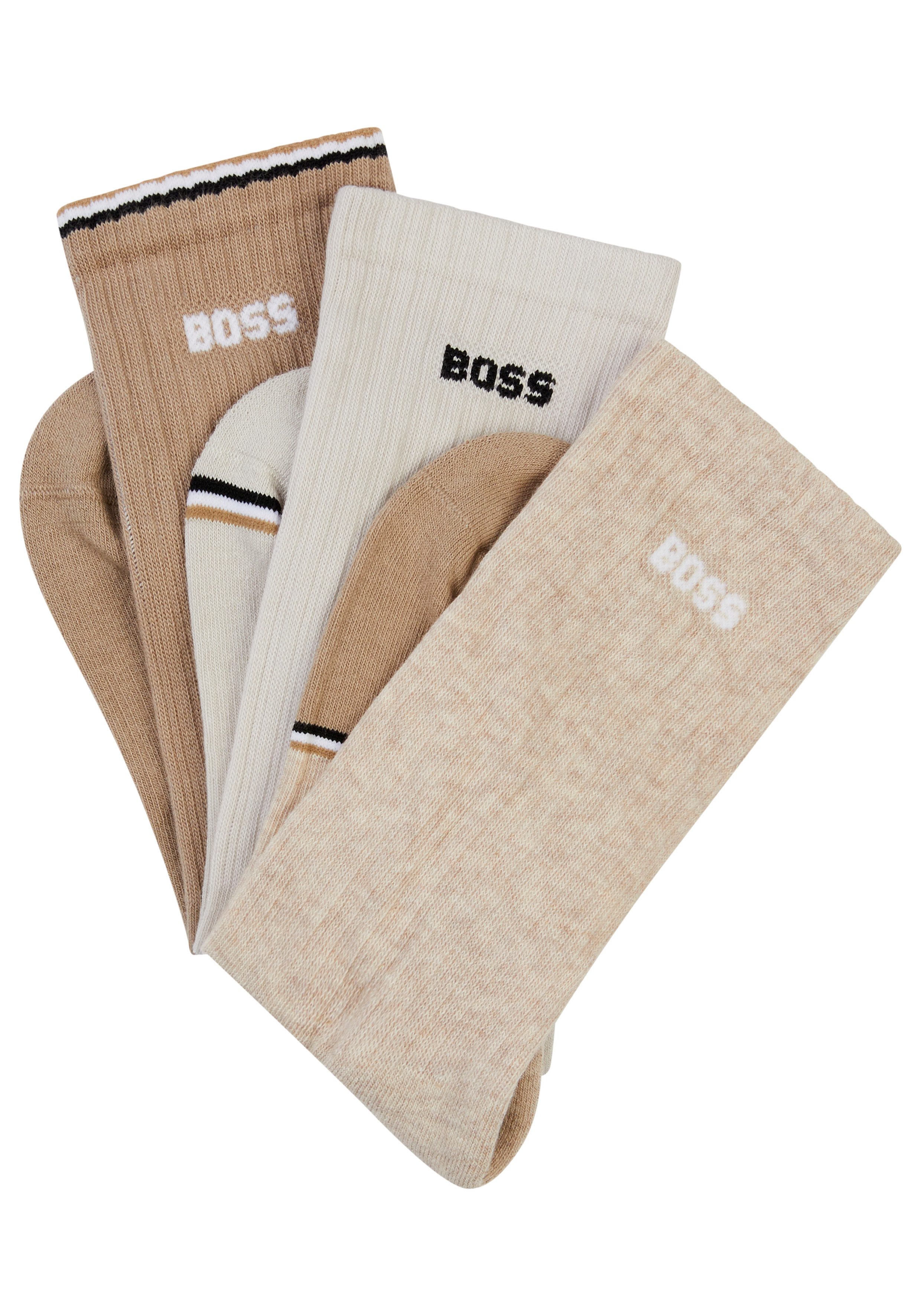BOSS Vrijetijdssokken 3PQSRibColorblock (3 paar) heren sokken maat 43-46 multicolor