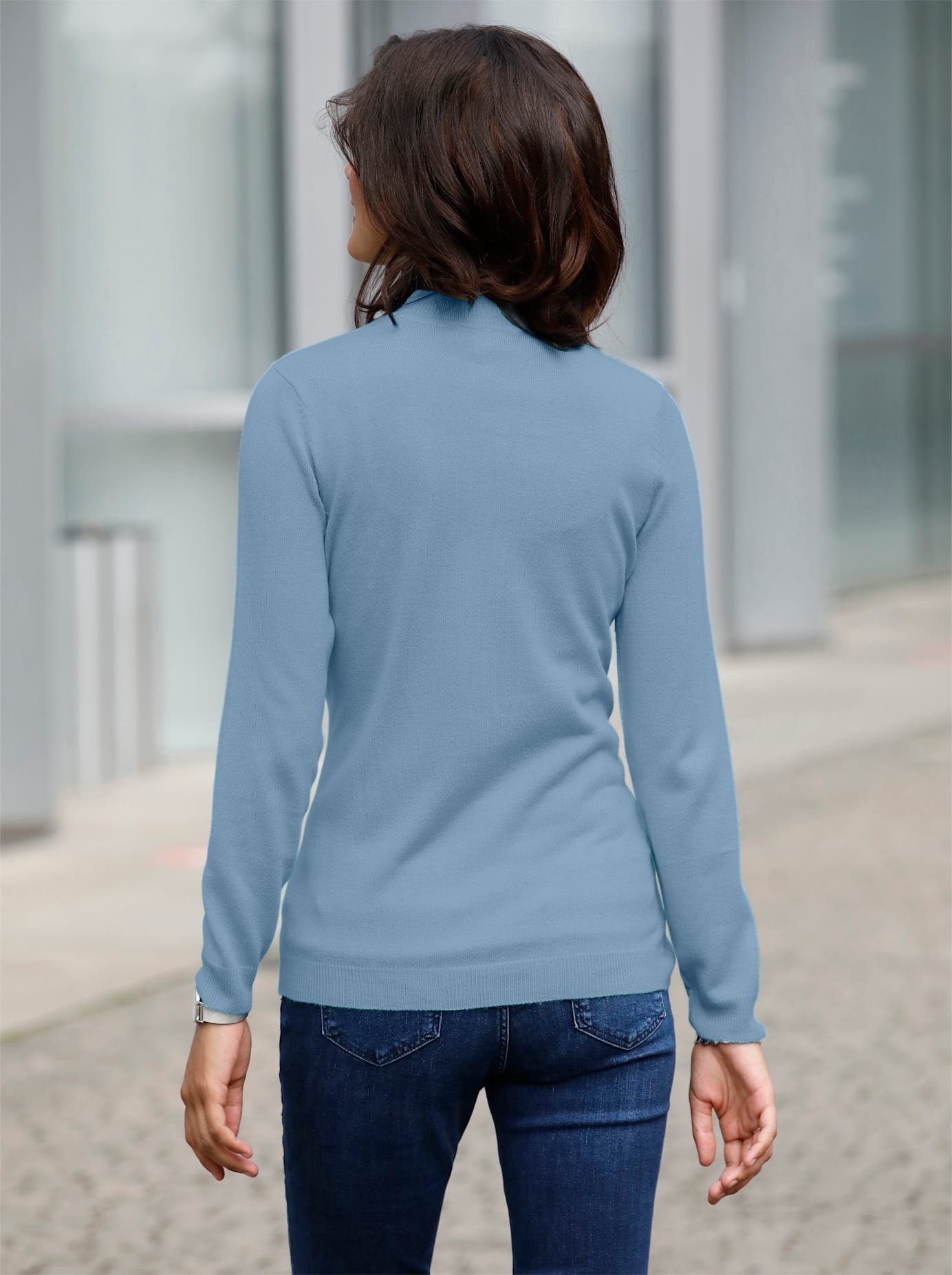Classic Basics Trui met staande kraag Trui