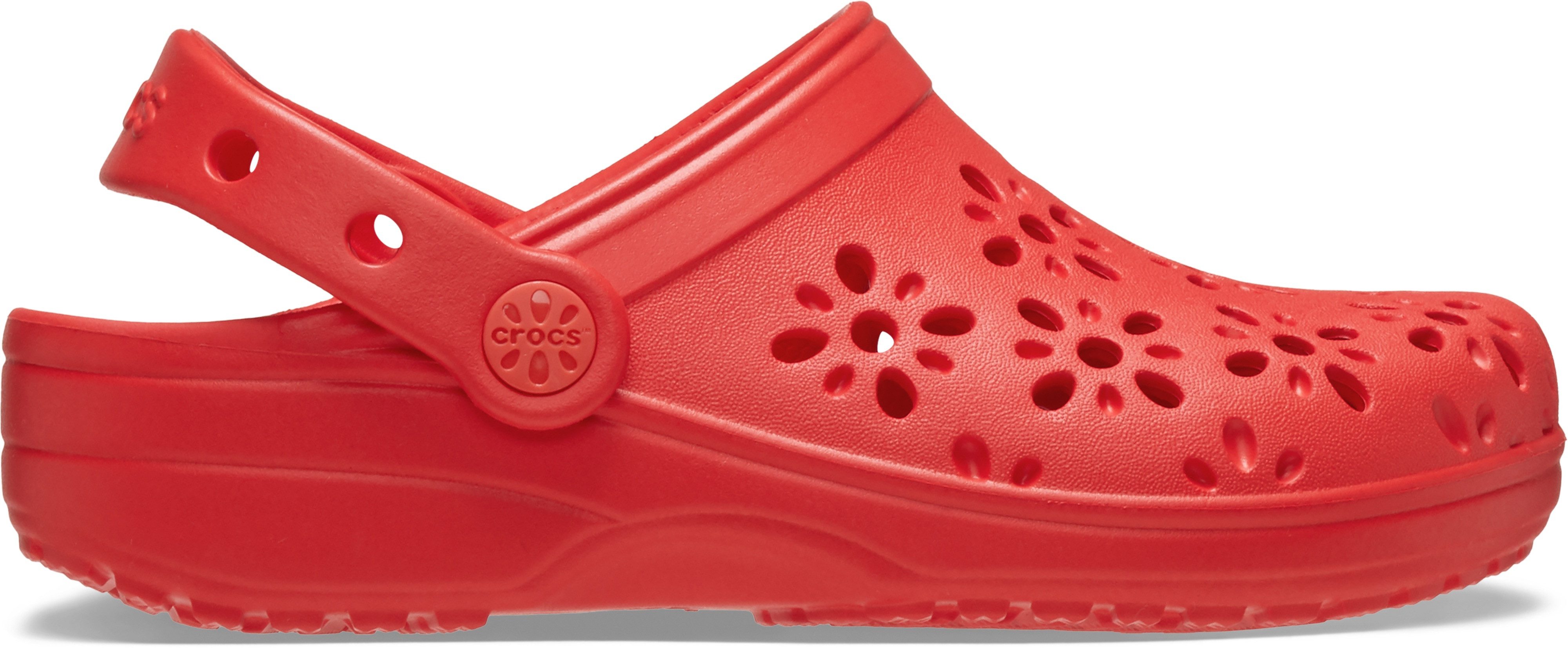 Crocs Clogs Classic Floral Cut Out Clog
