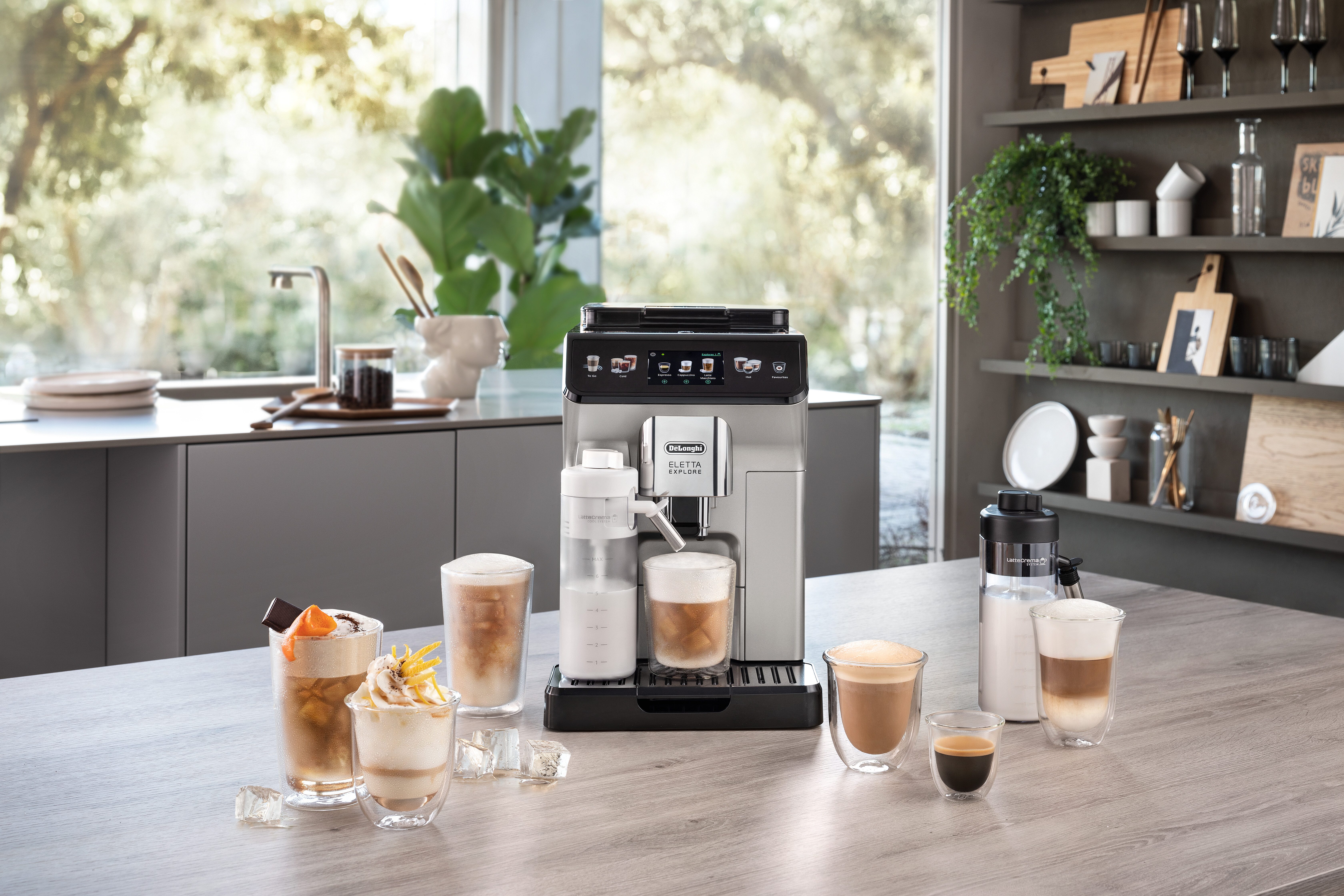 De'Longhi Volautomatisch koffiezetapparaat Eletta Explore ECAM450.55.S - 40 Rezepte, heißer & kalter Milchschaum