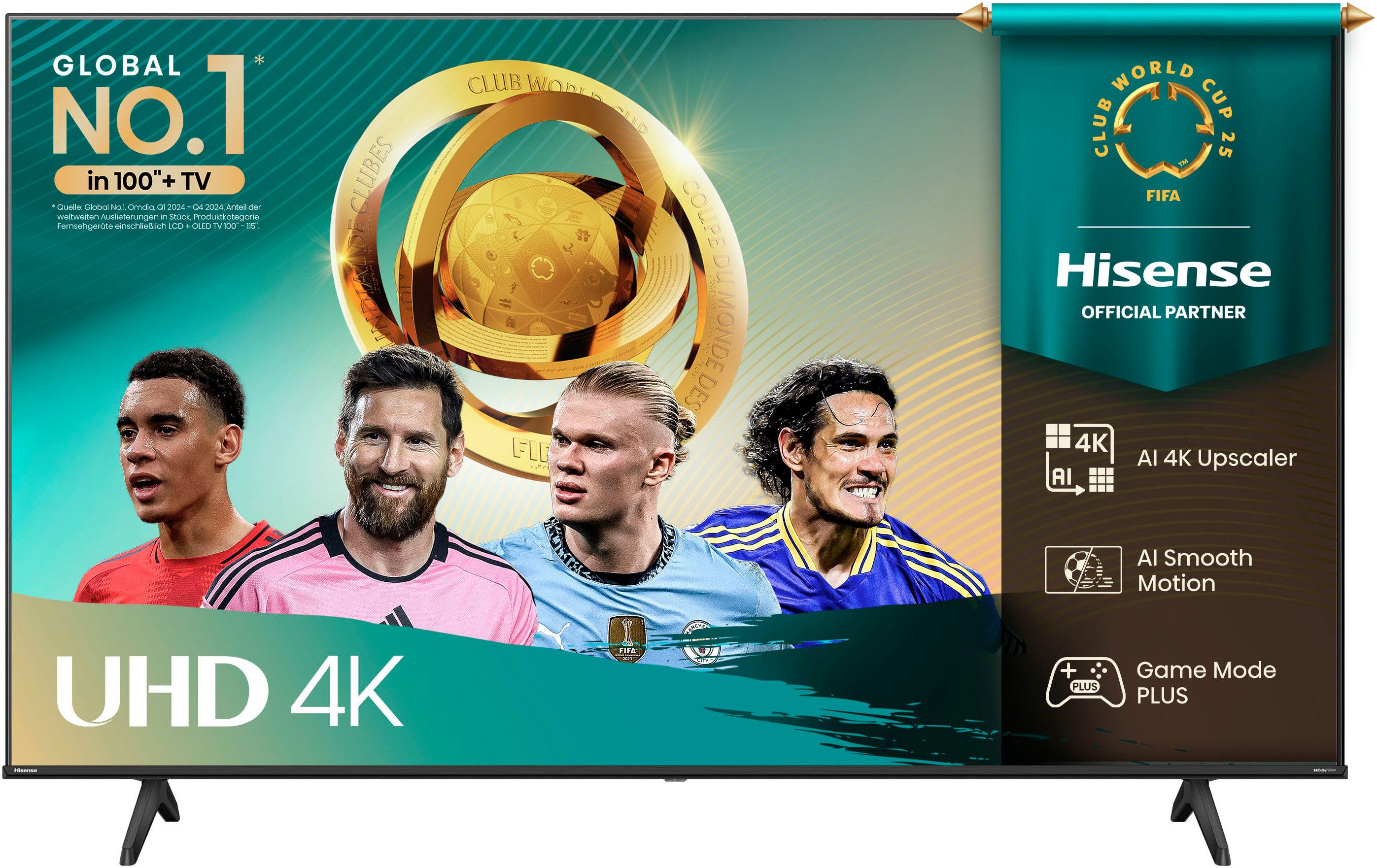 Hisense Led-TV 58E6NT, 146 cm / 58", 4K Ultra HD, Smart TV