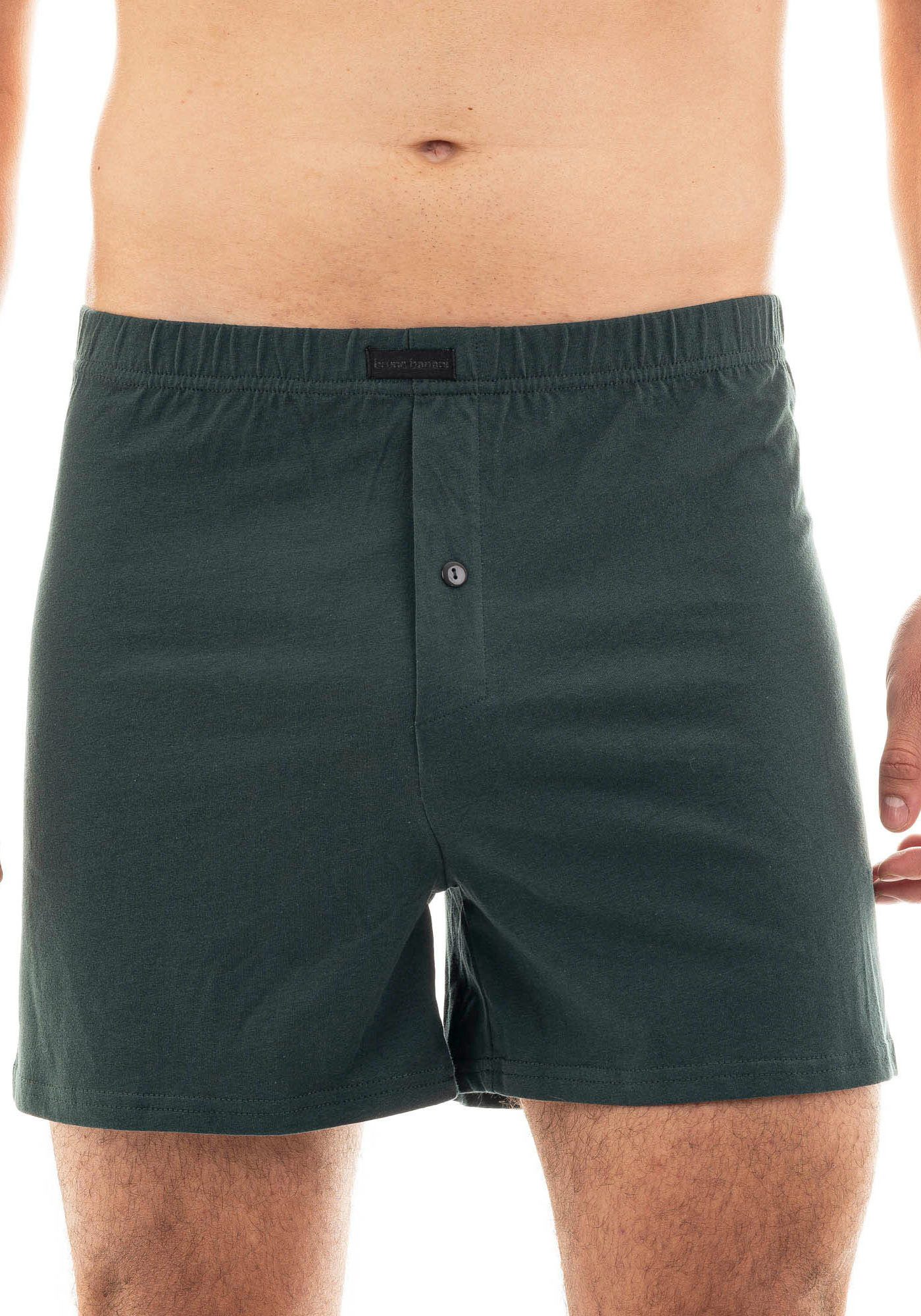 Bruno Banani Wijde boxershort Loose fit met knoopsluiting (2 stuks Set van 2)