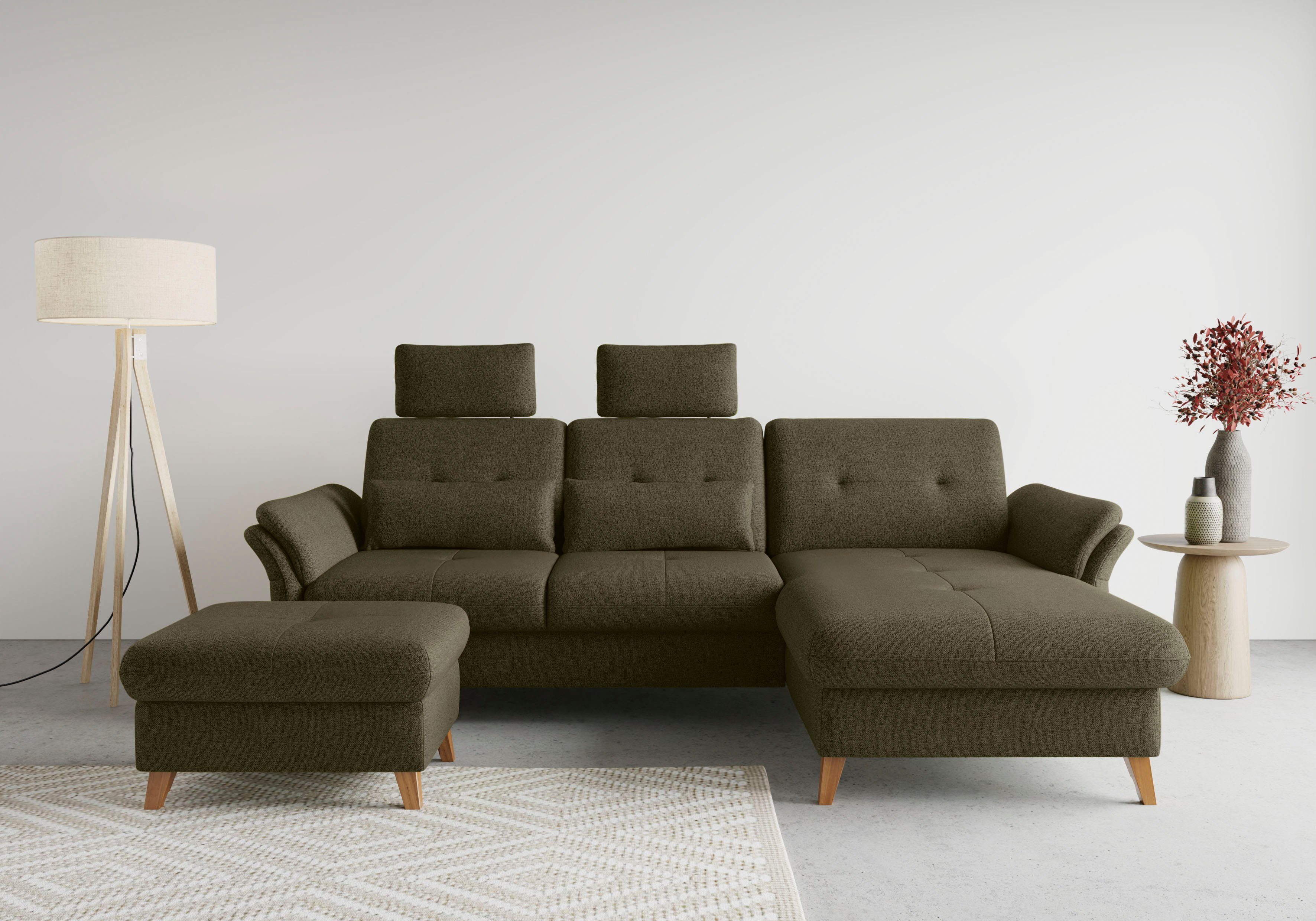 sit&more Hoekbank Göteborg Zitdiepteverstelling en binnenvering, naar keuze met slaapfunctie