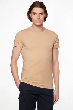 tommy hilfiger t-shirt stretch slim fit tee bruin