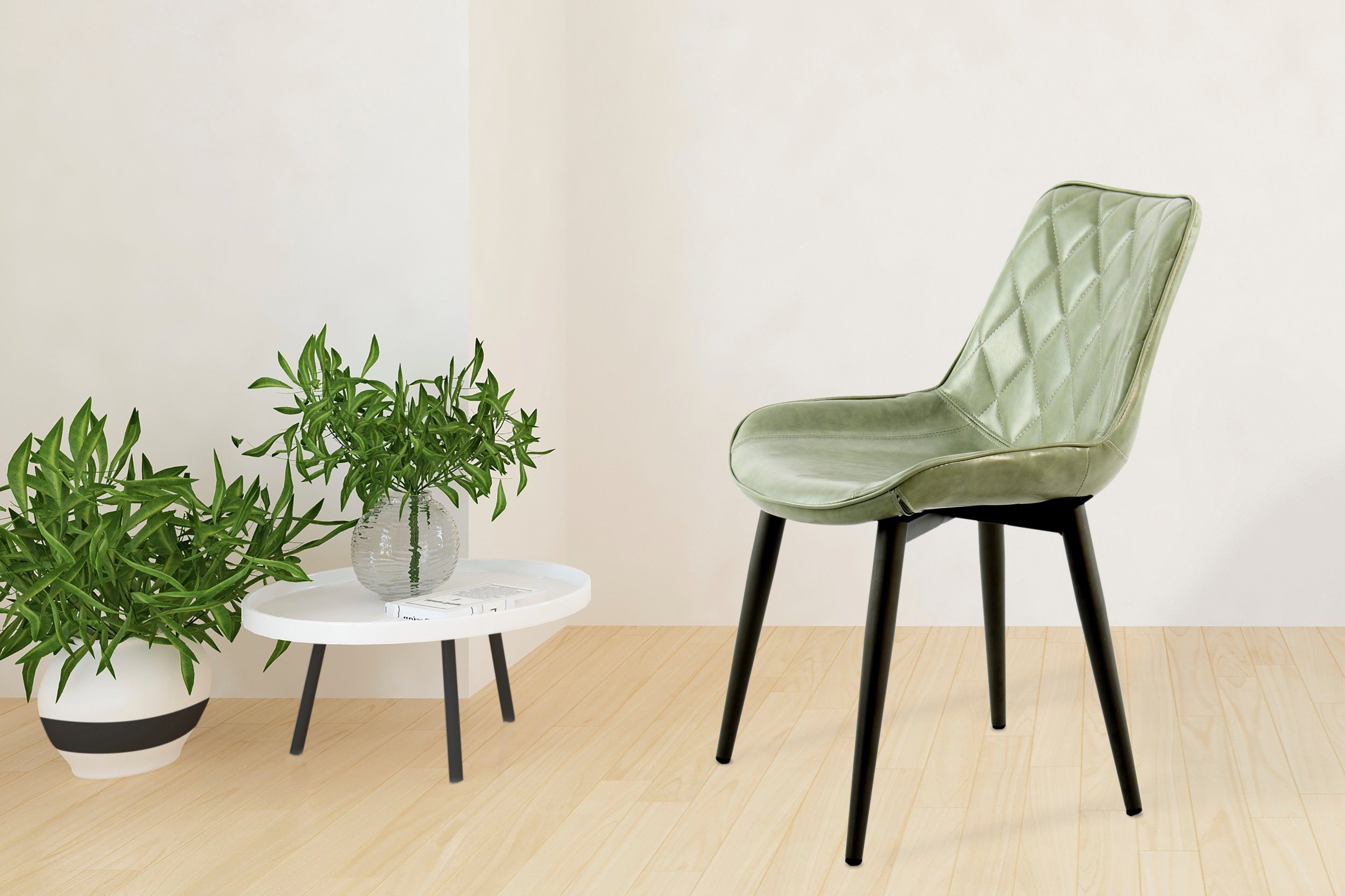 Kayoom Stoel Cecil 110 2-delige set, moderne kleuren, rugleuning met stijlvol stikpatroon