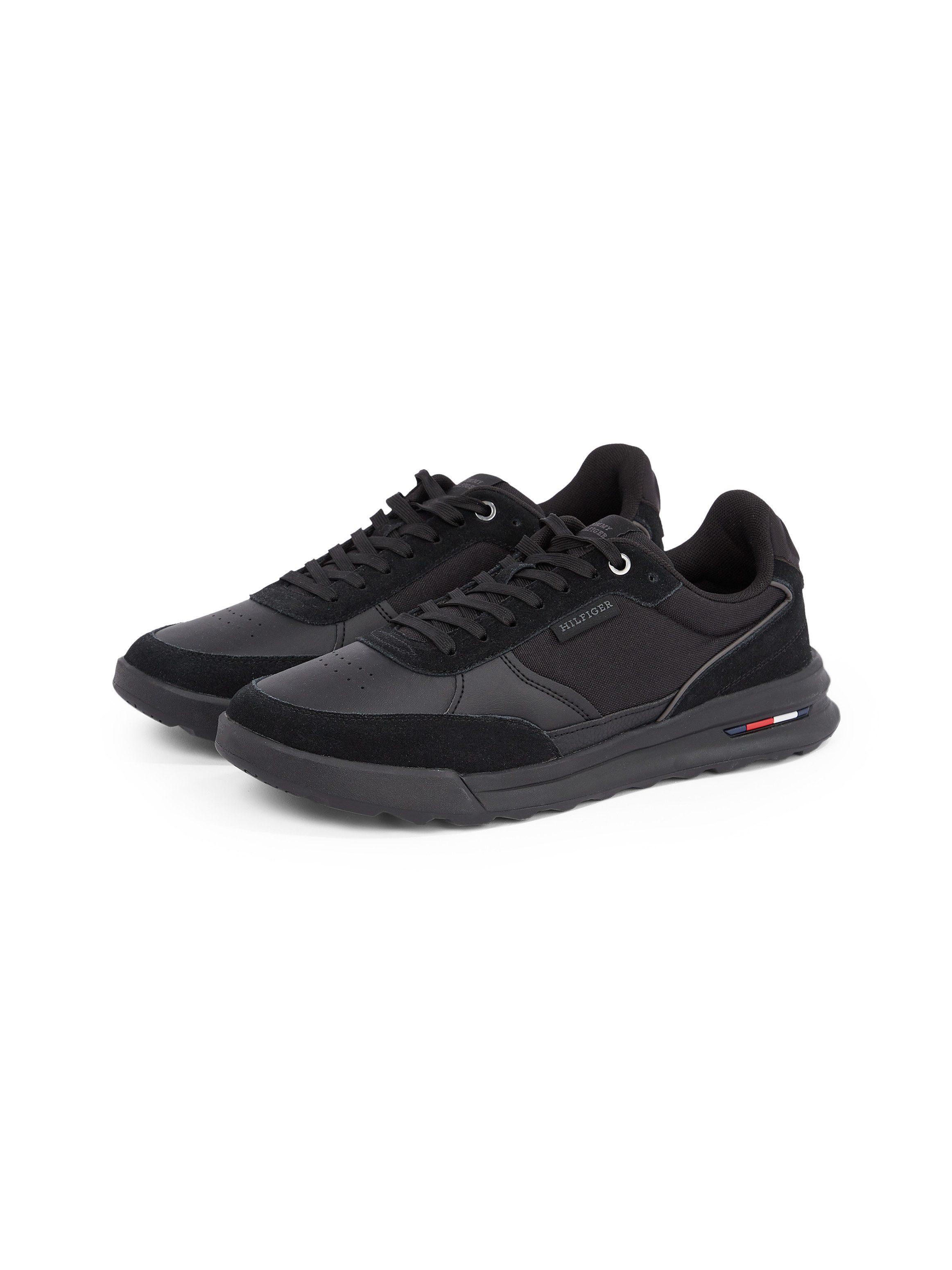 Tommy Hilfiger Sneakers RETRO RUNNER MIX RWB , vrijetijdsschoen, halfschoen, veterschoen met gepolsterde schacht