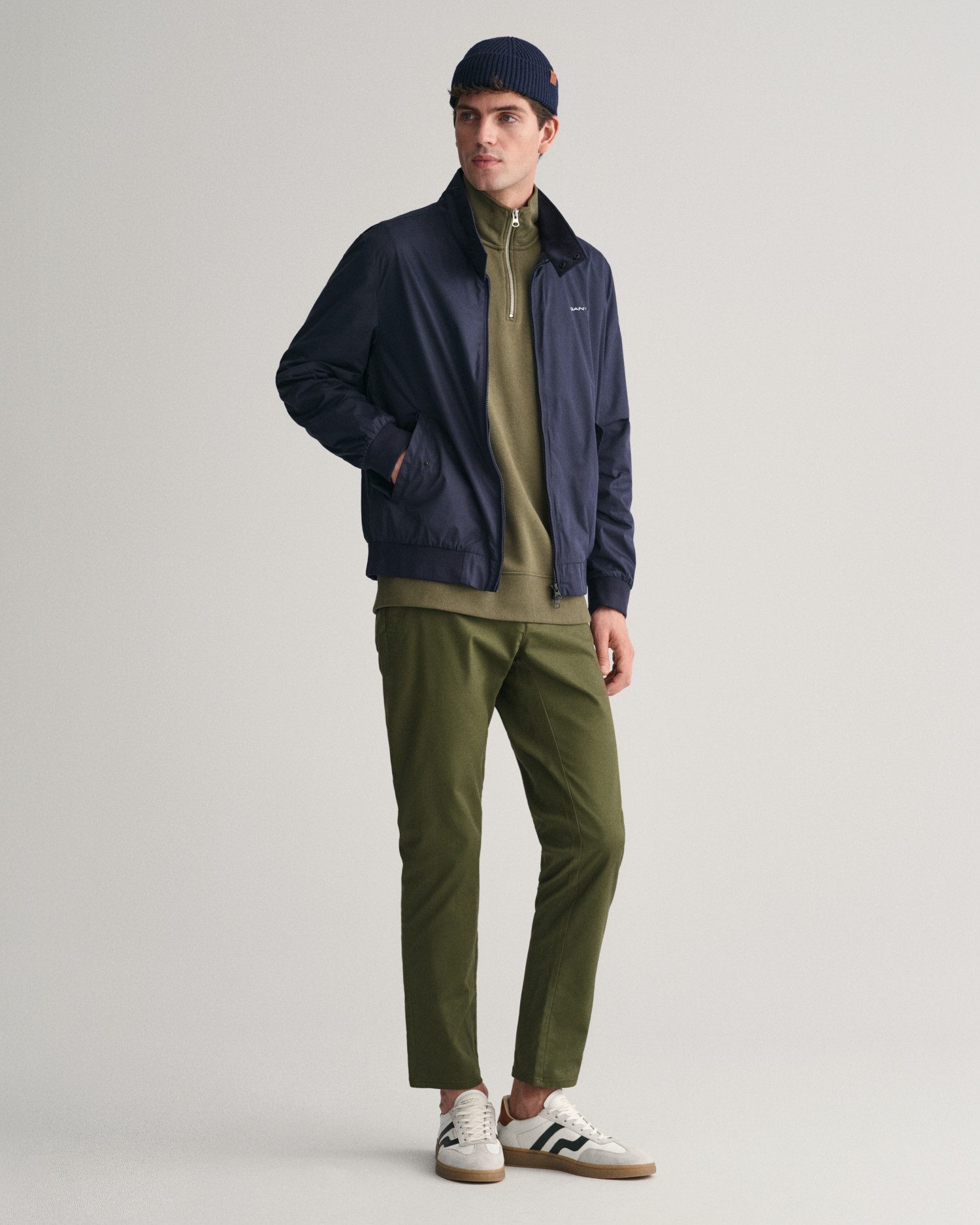 Gant Blouson Lichte getailleerde Jas weerbestendige Harrington Jas Klassiek