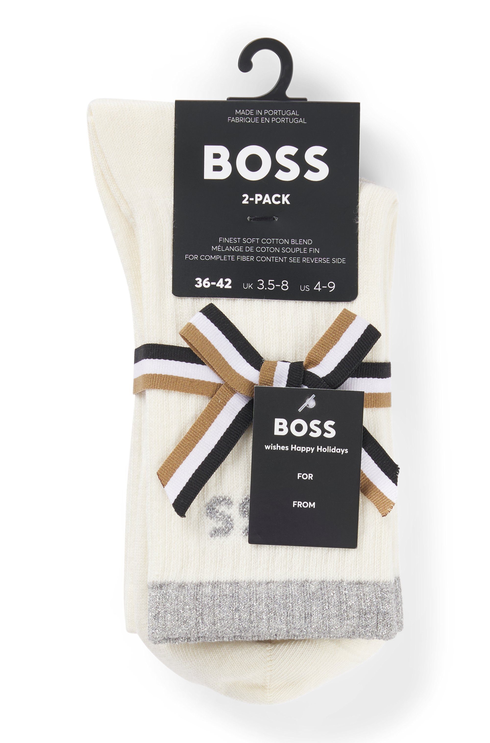 BOSS Vrijetijdssokken 2PQS Gift Lurex CC W (2 paar)