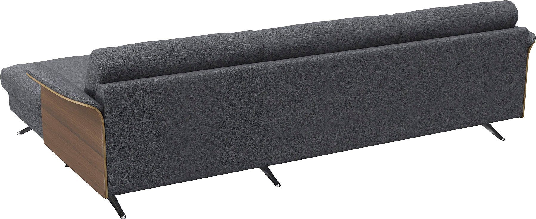 FLEXLUX Hoekbank Glow, super comfortabel door hoogwaardige zitconstructie met binnenvering, L-vorm