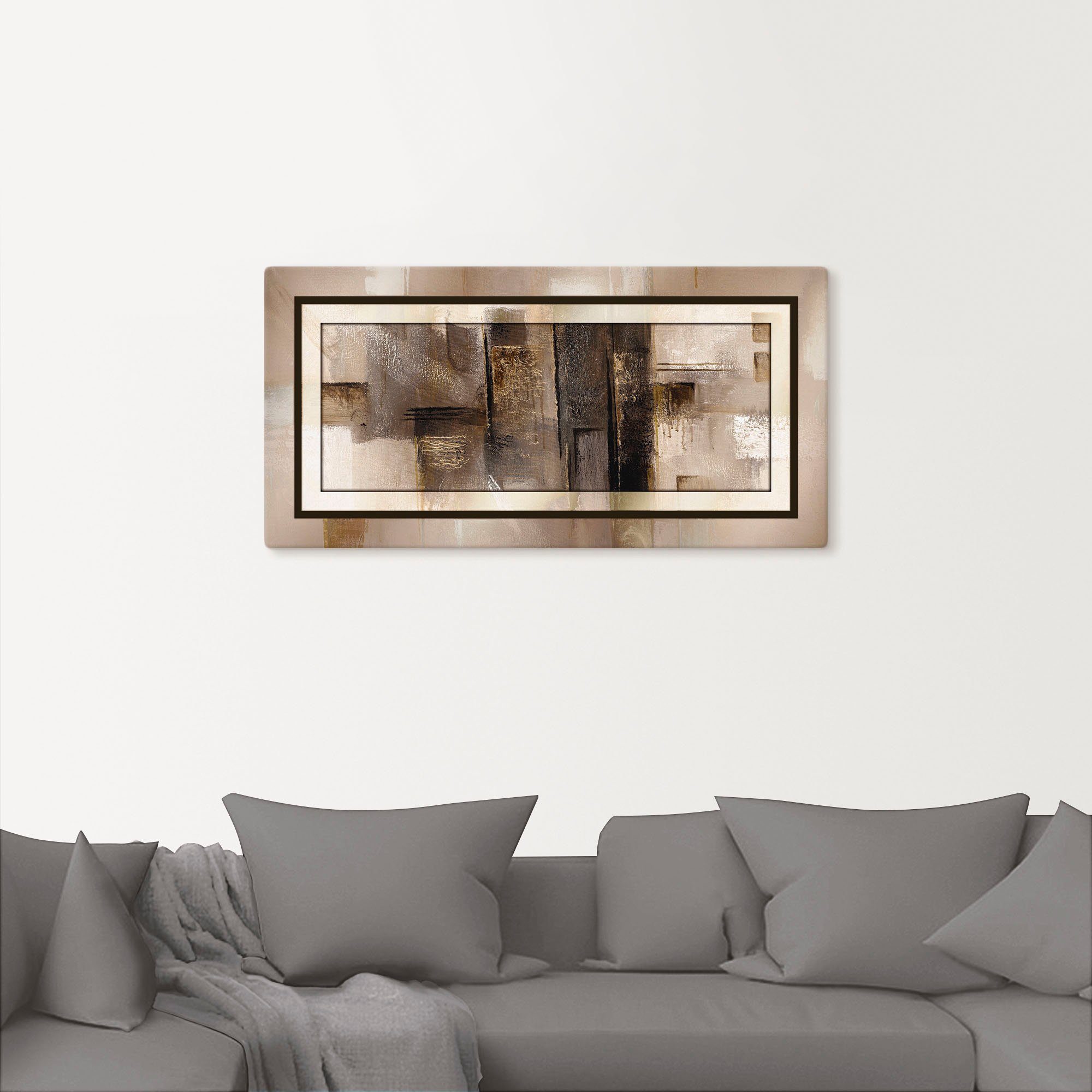 Artland Artprint Vierkanten - abstract 1 als artprint van aluminium, artprint voor buiten, artprint op linnen, poster in verschillende maten. maten