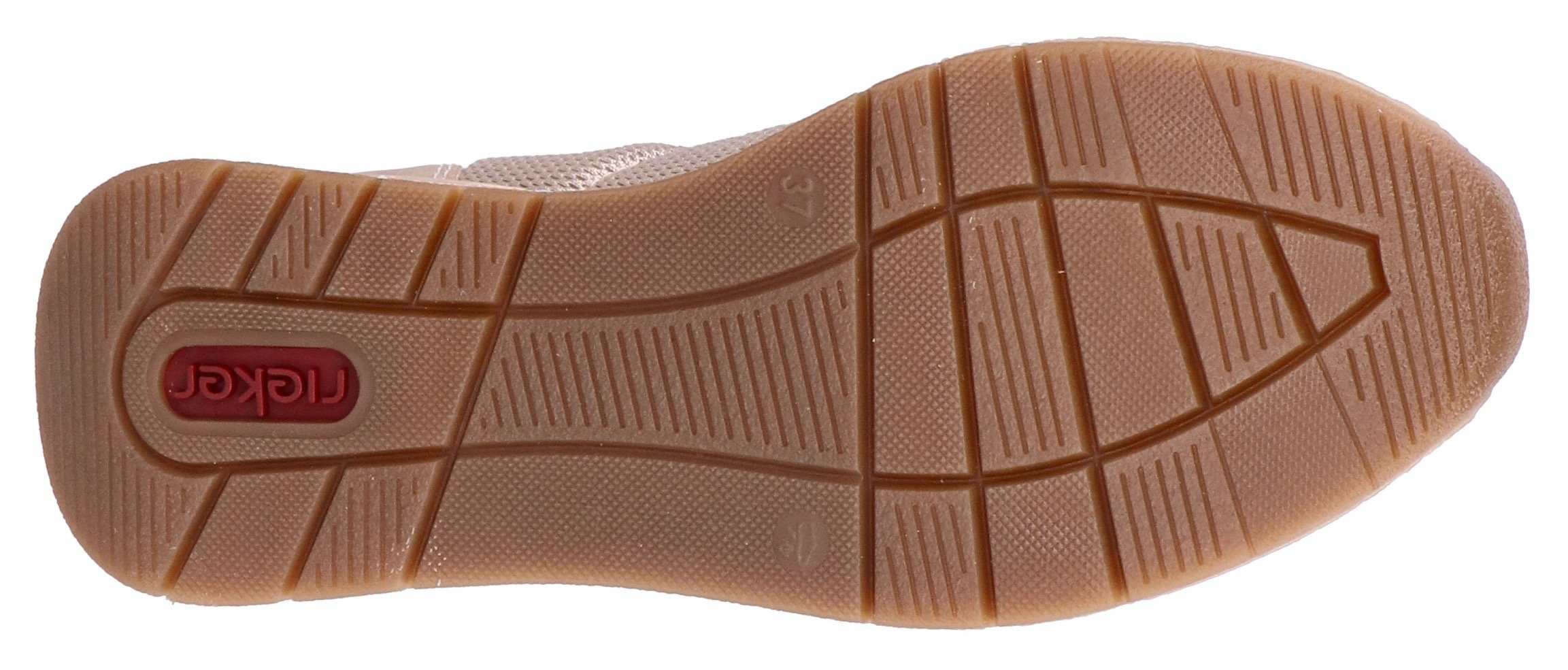 Rieker Slip-on sneakers Slipper vegan Slipper, vrijetijdsschoen met elegante sierspange