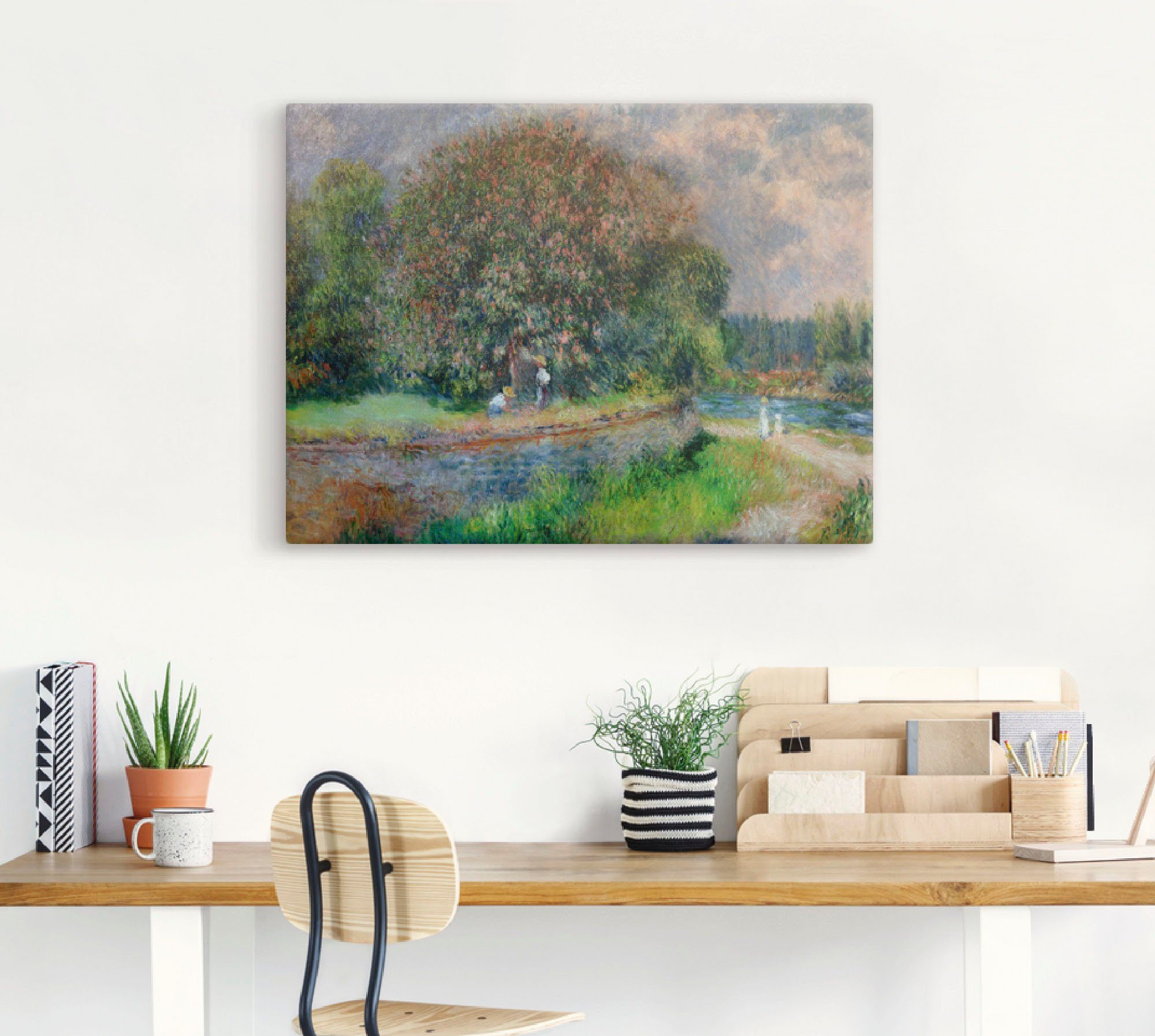 Artland Artprint Bloeiende kastanjeboom als artprint op linnen, poster in verschillende formaten maten