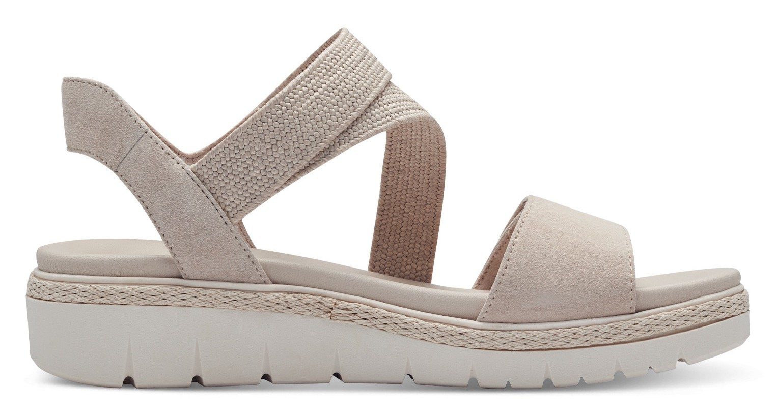 Tamaris Sleehaksandaaltjes , zomerschoen, sandaal, plateauhak, met klittenbandsluiting