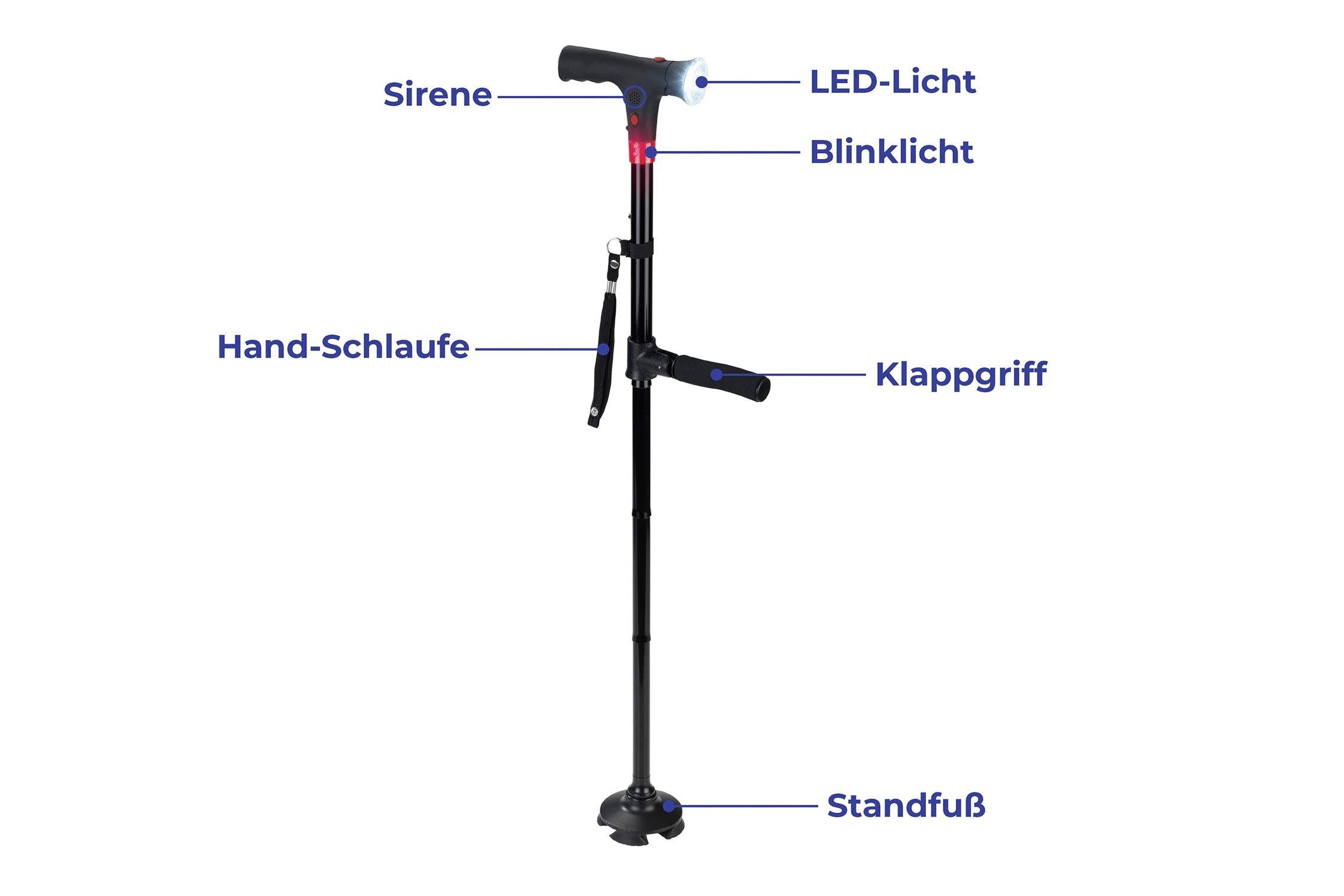 Maximex Wandelstok LED Geh- und Aufstehhilfe