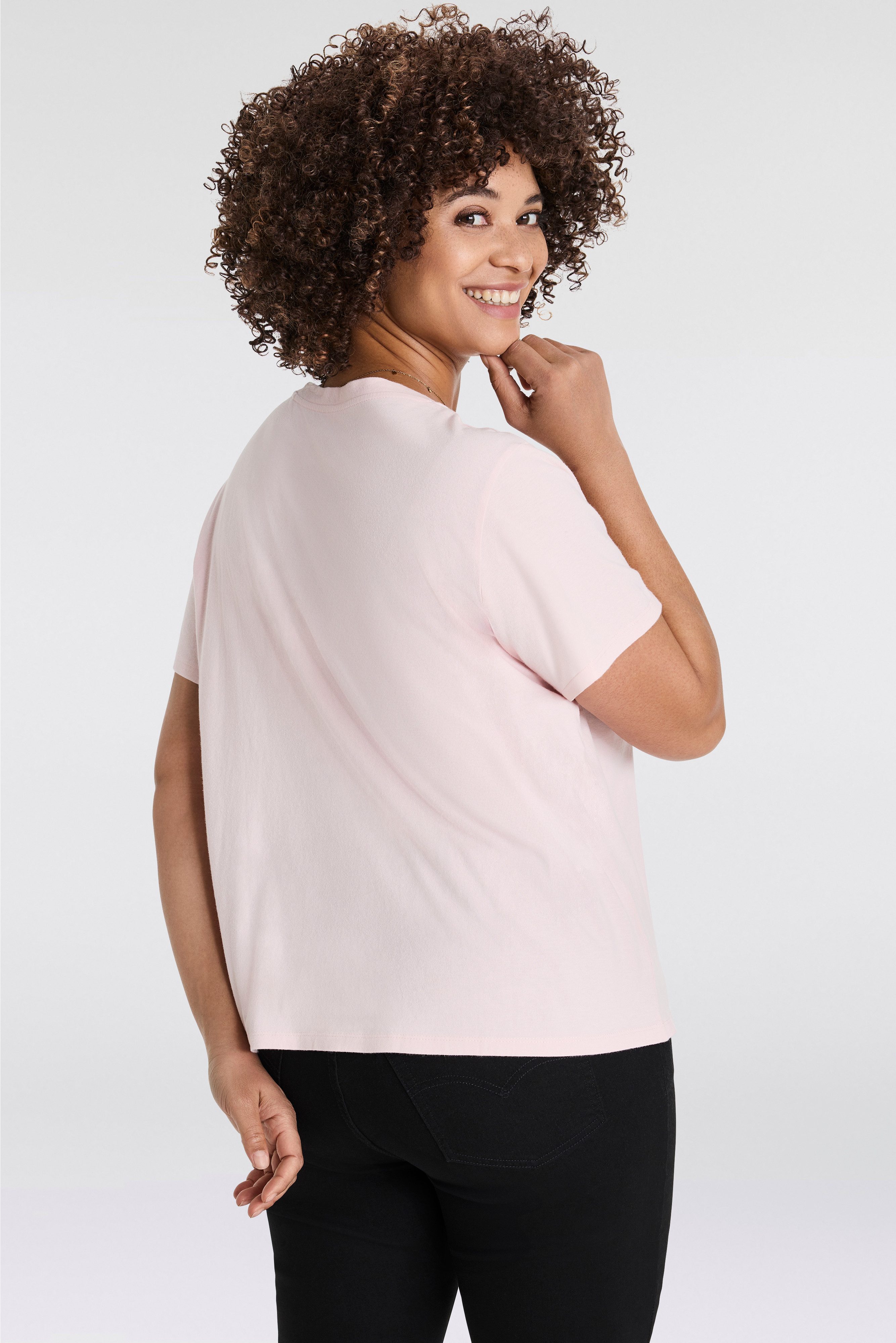 Levi's® Plus T-shirt PL THE PERFECT met logoborduursel