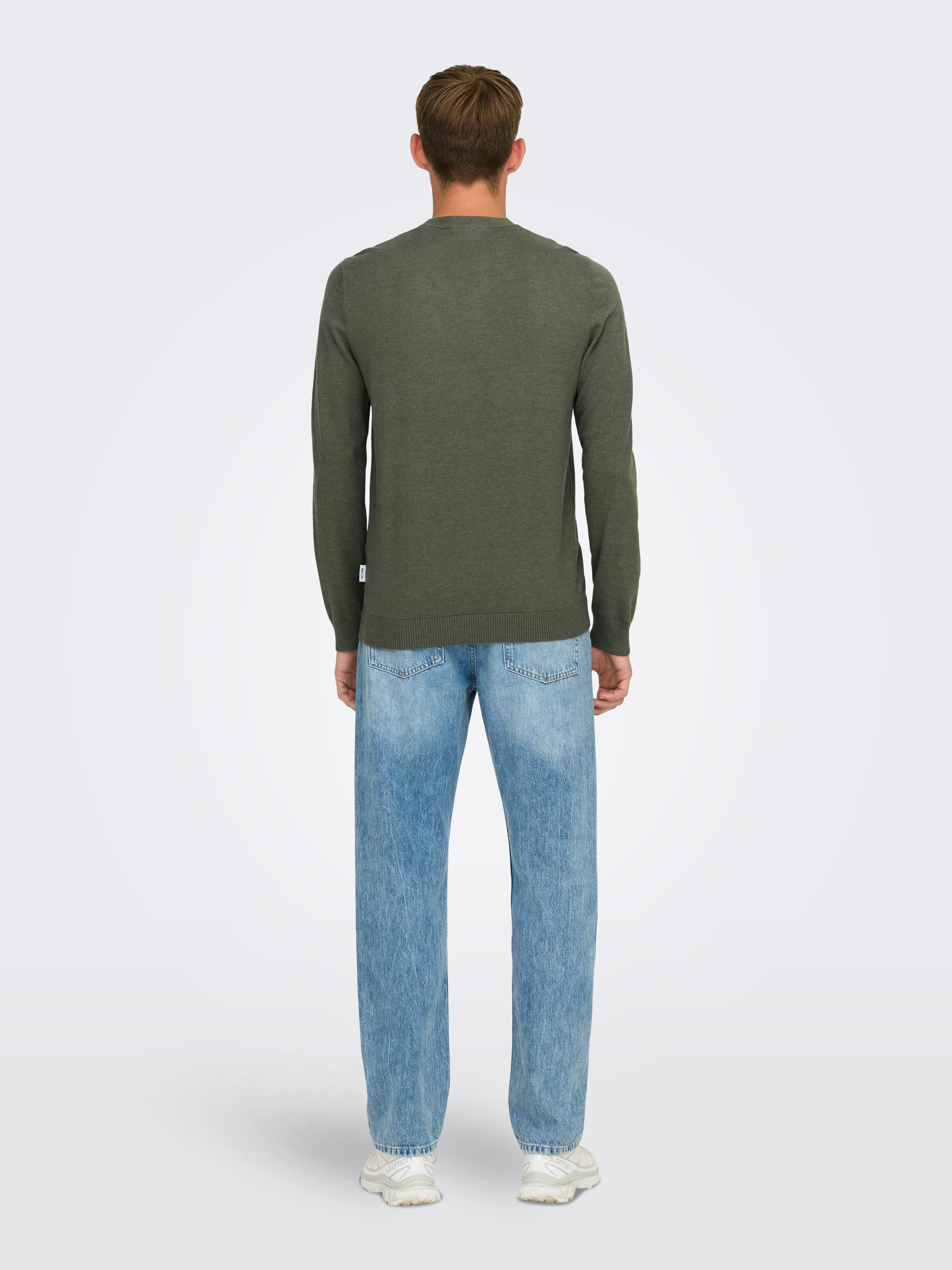 ONLY & SONS Gebreide trui ONSLOUI REG 12 MEL CREW KNIT NOOS