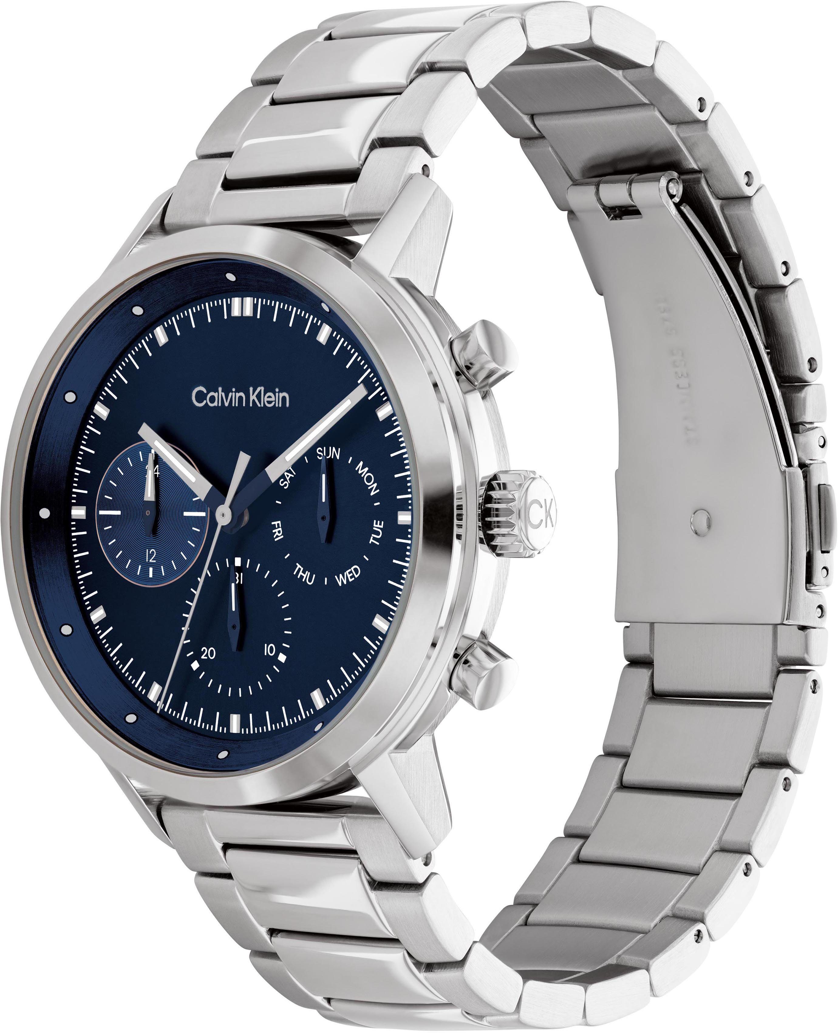 Calvin Klein Multifunctioneel horloge GAUGE Quartz horloge, armbanduhr, herenhorloge, datum, roestvrijstalen band