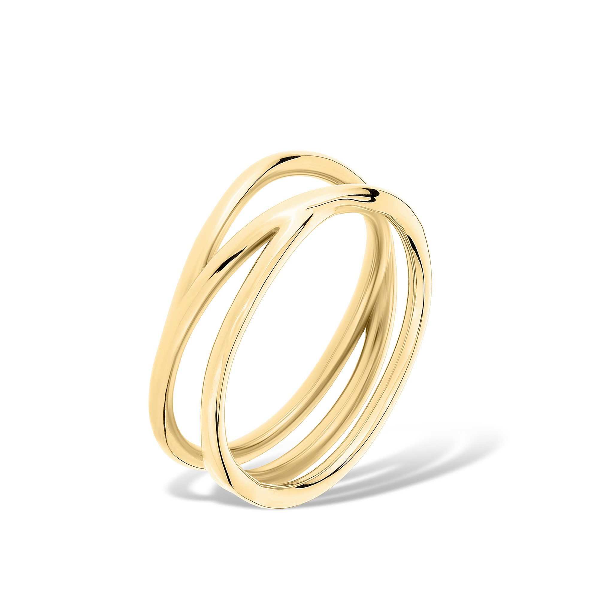 Liebeskind Berlin Ring Sieraden cadeau roestvrijstalen ring The Melting Organic