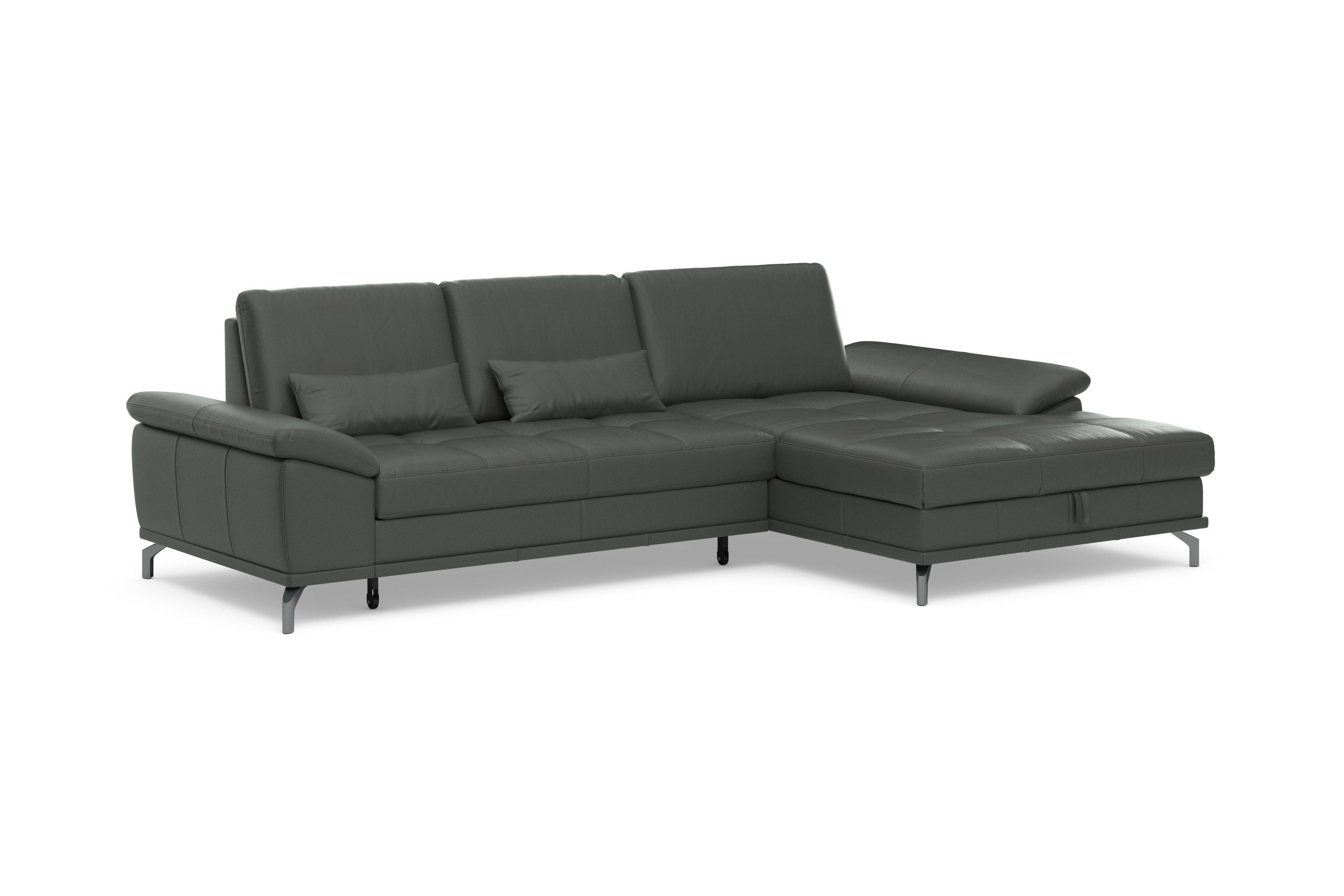 Places of Style Hoekbank Costello L-vorm, met zitdiepteverstelling, armleuningverstelling en