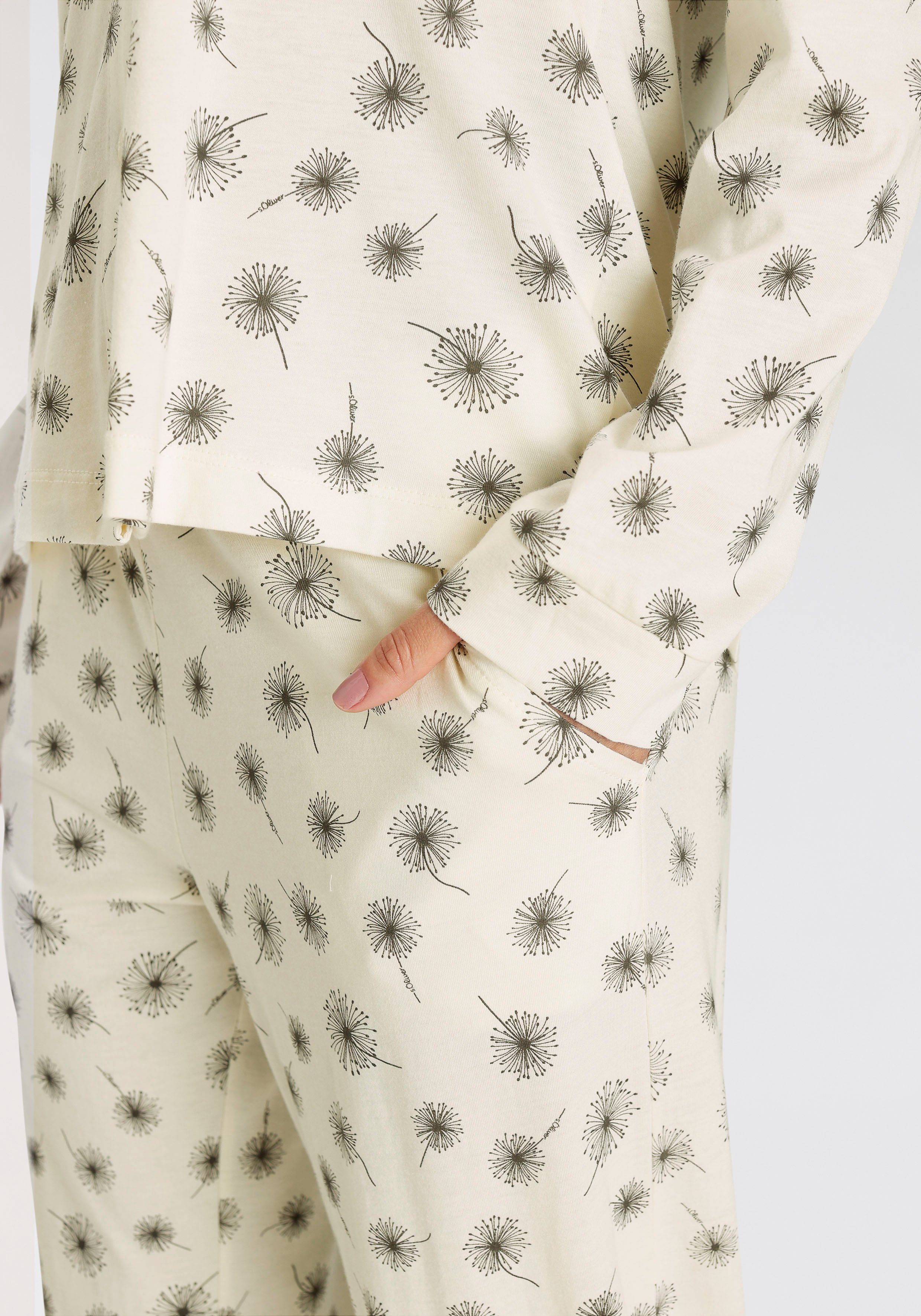 s.Oliver RED LABEL Beachwear Pyjama met een mooi motief (2-delig)