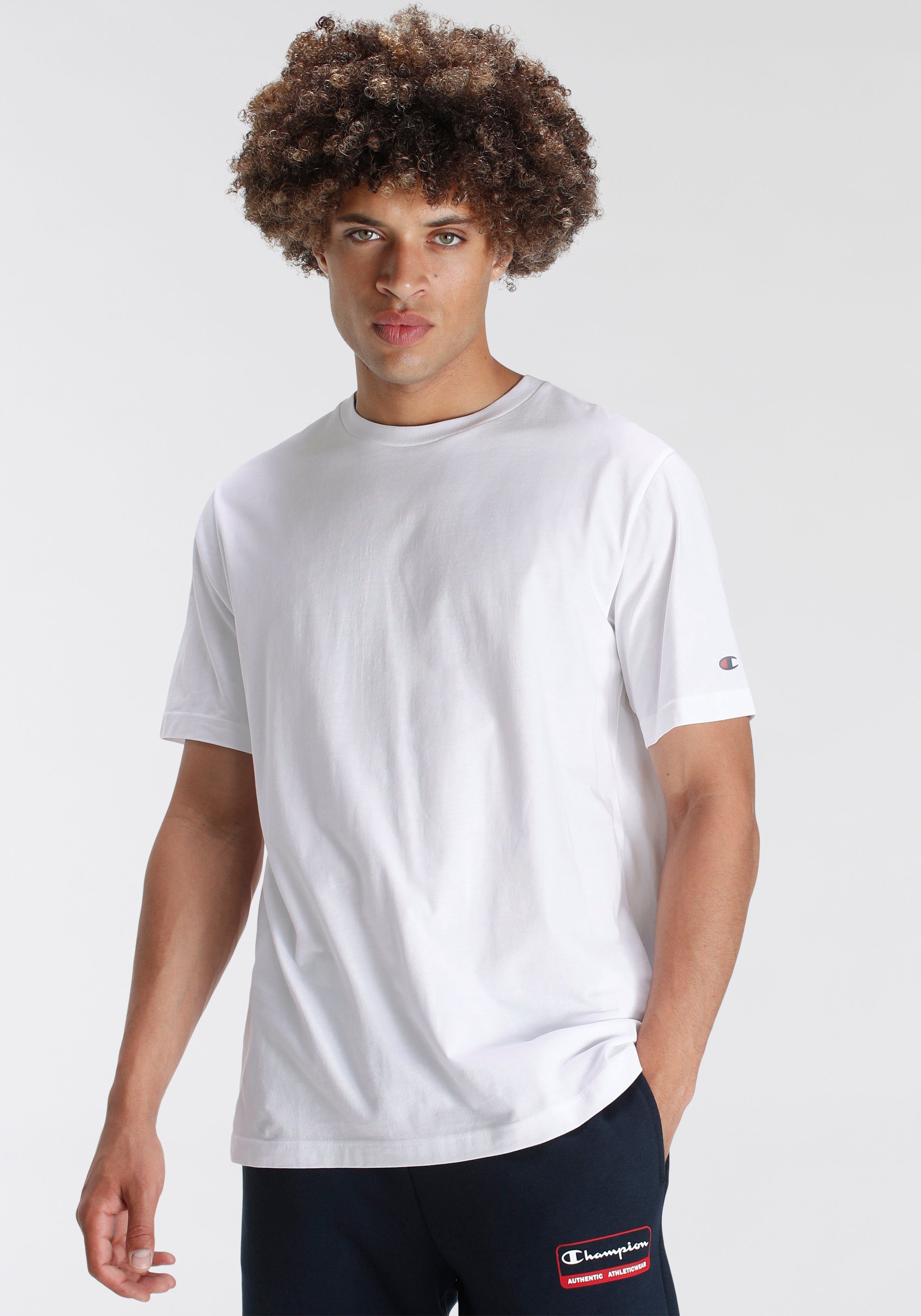 Champion T-shirt 2PACK CREW-NECK Basic shirt, dubbelpack (set, 2-delig, Set)