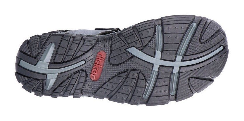 Rieker Sandalen zomerschoen, outdoorschoen, sleehak, in trekkinglook